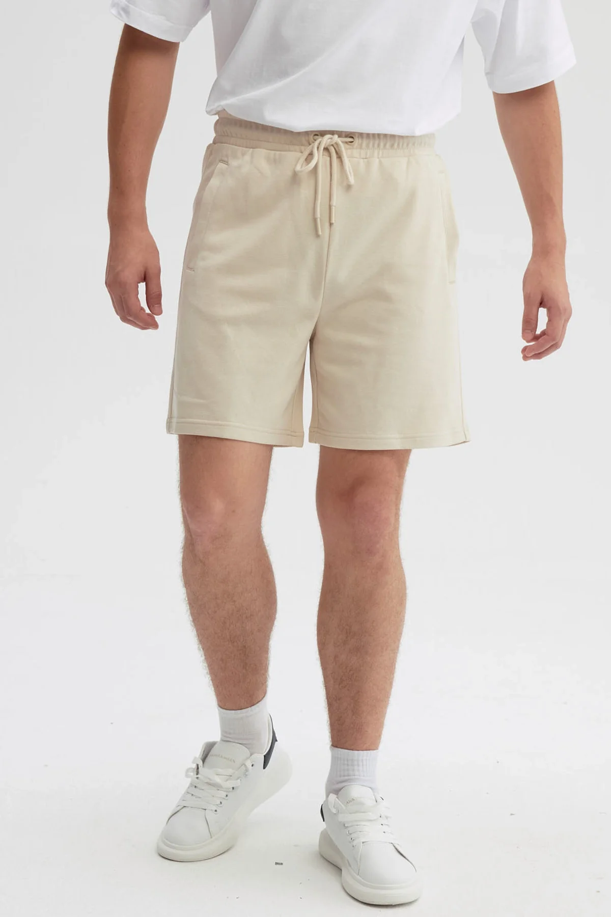 Bermuda Hombre Básico Beige