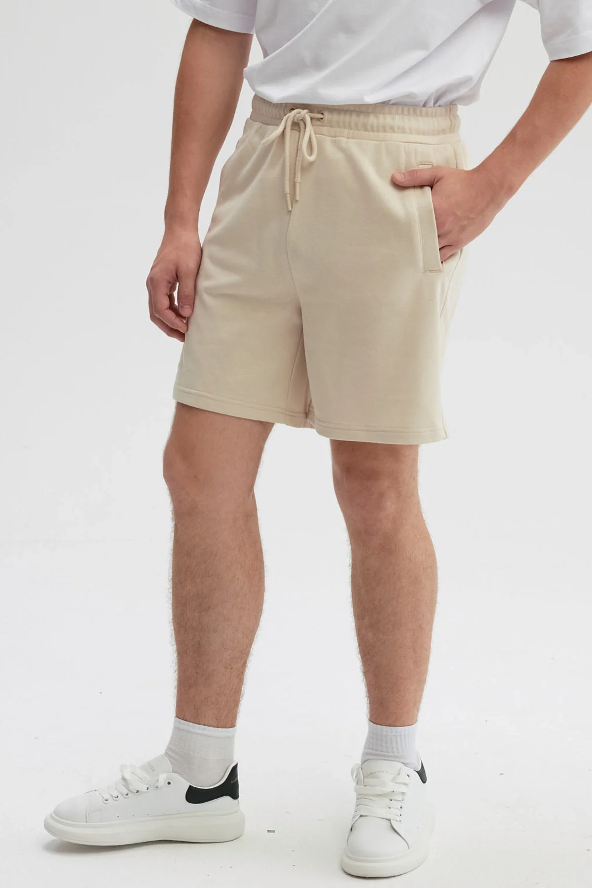 Bermuda Hombre Básico Beige - Image 2