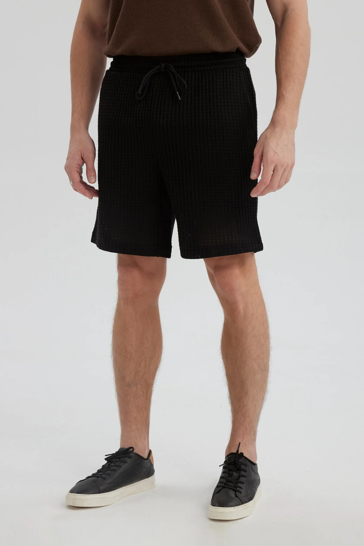 Bermuda Hombre Calce Recto Negro