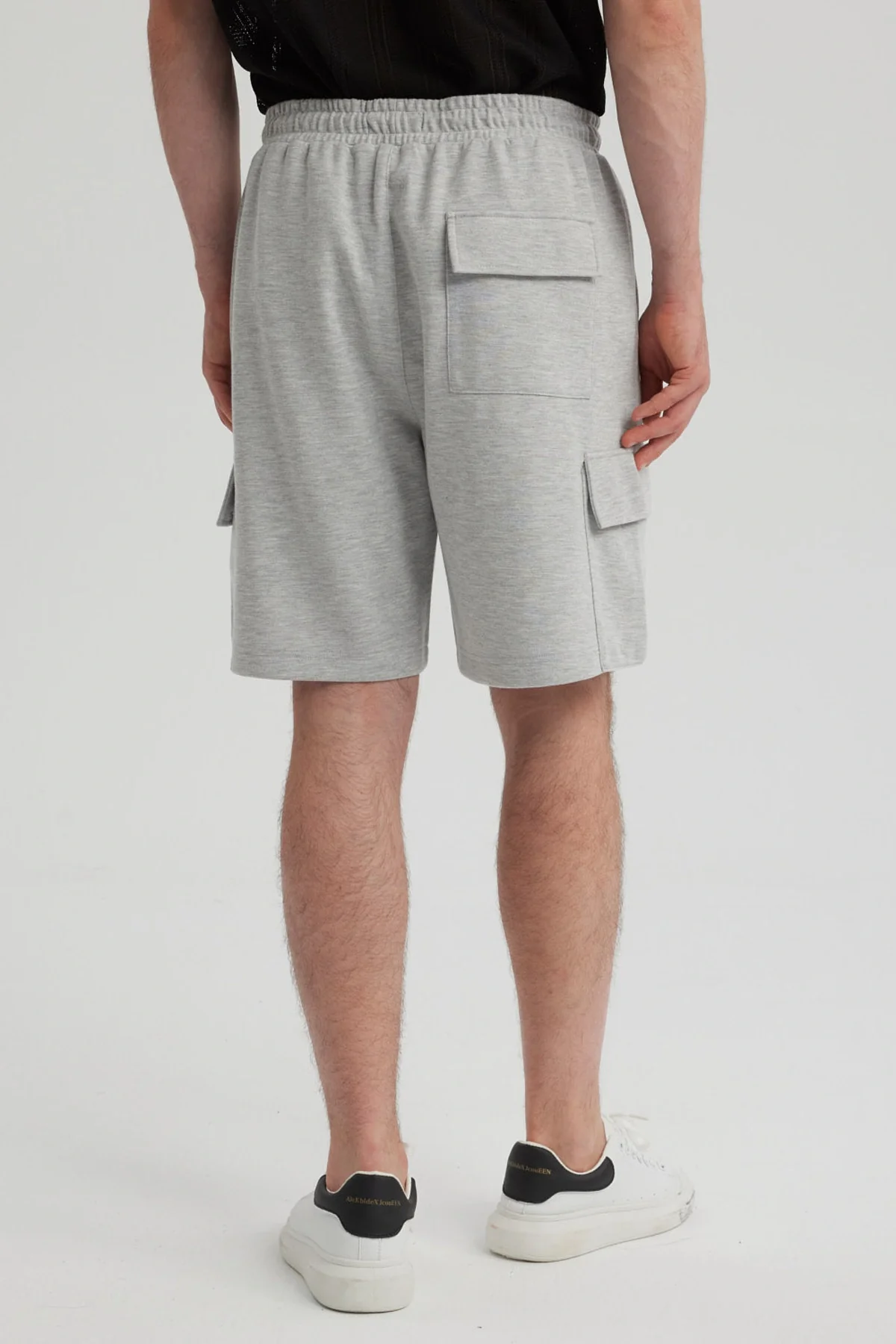 Bermuda Hombre Cargo Gris Melange - Image 3