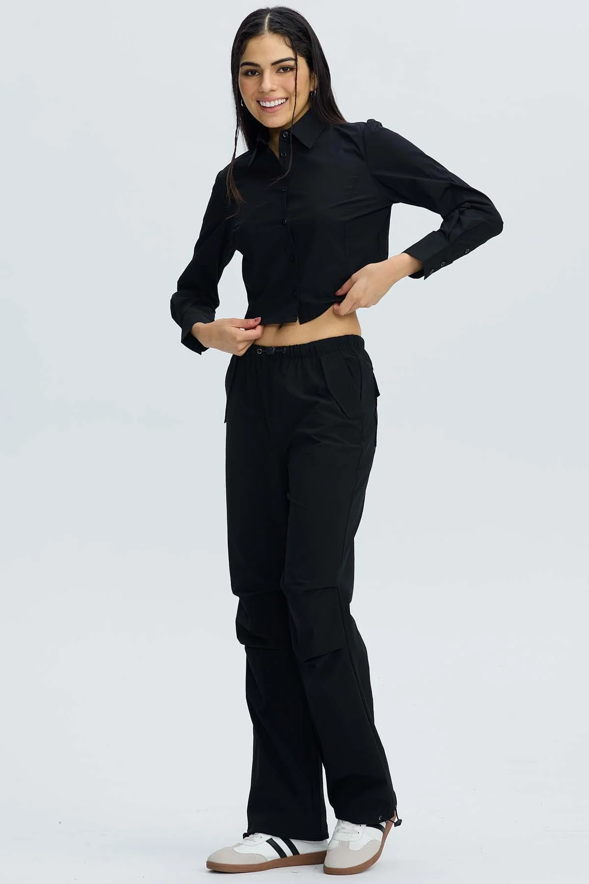 Blusa Mujer Basta Redonda Negro - Image 4
