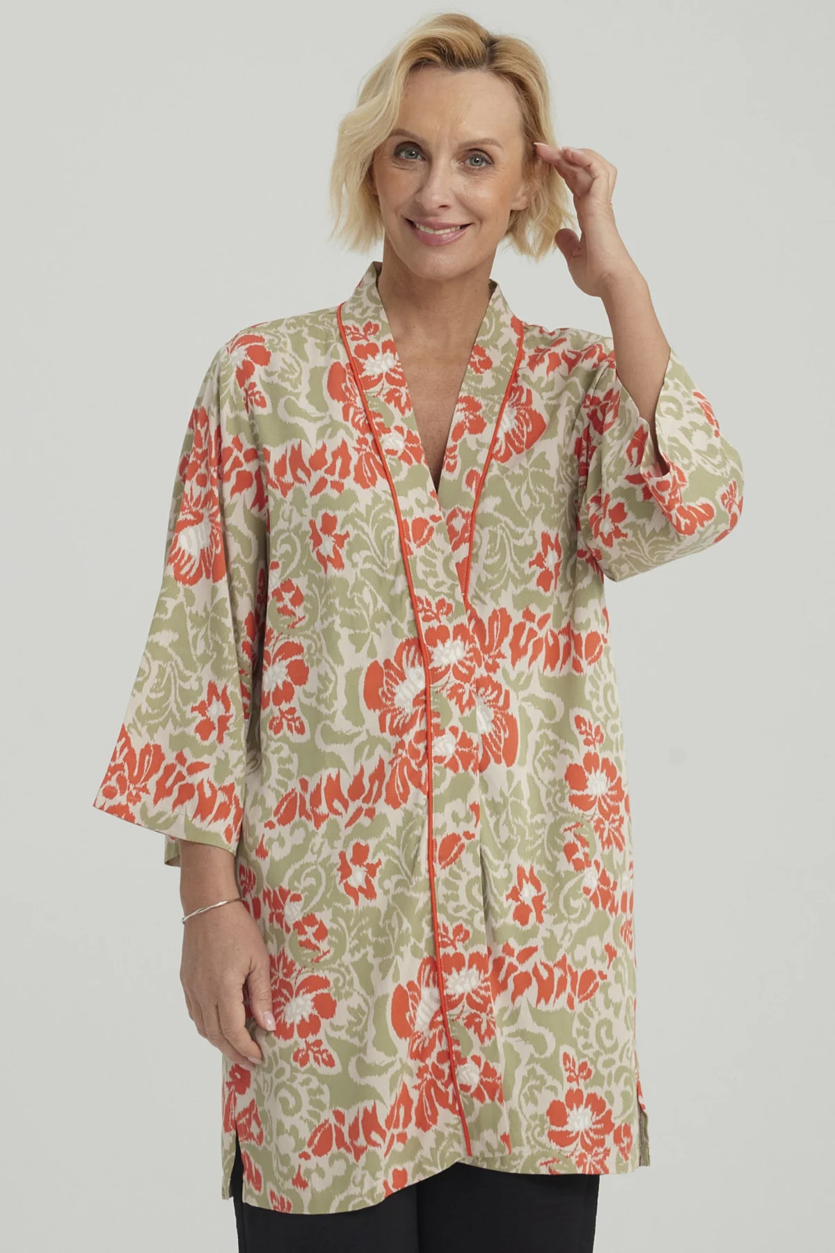 Blusa Mujer Roll Up Verde Claro