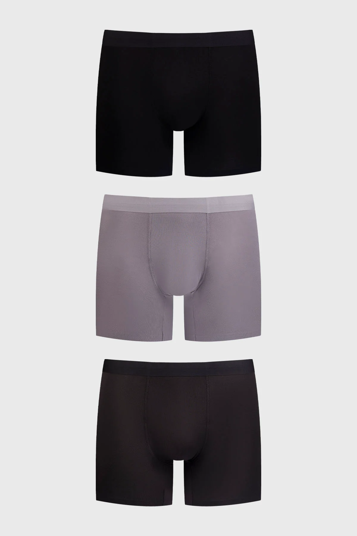 Boxer Hombre Tripack Negro