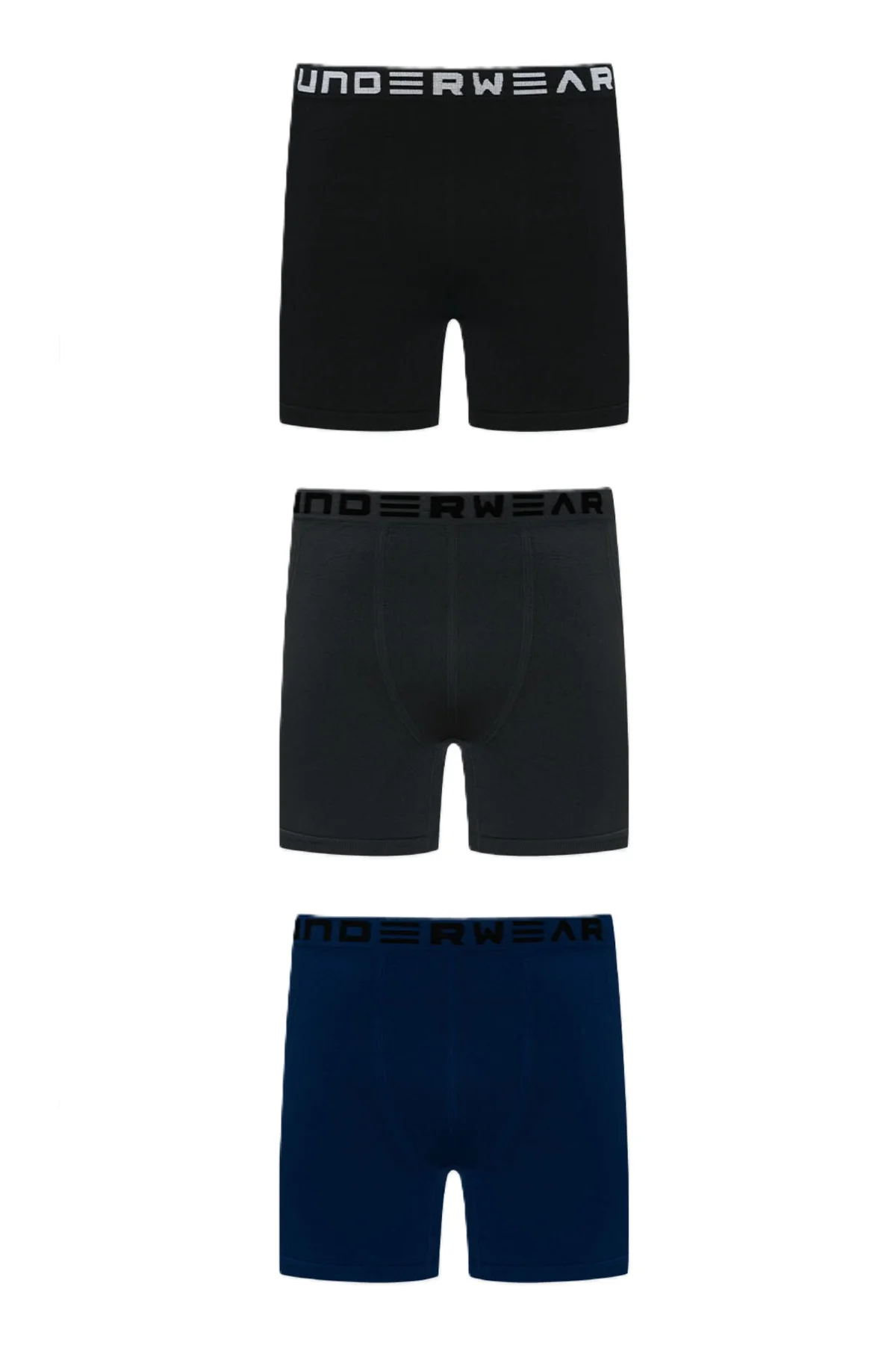 Boxer Hombre Tripack Negro