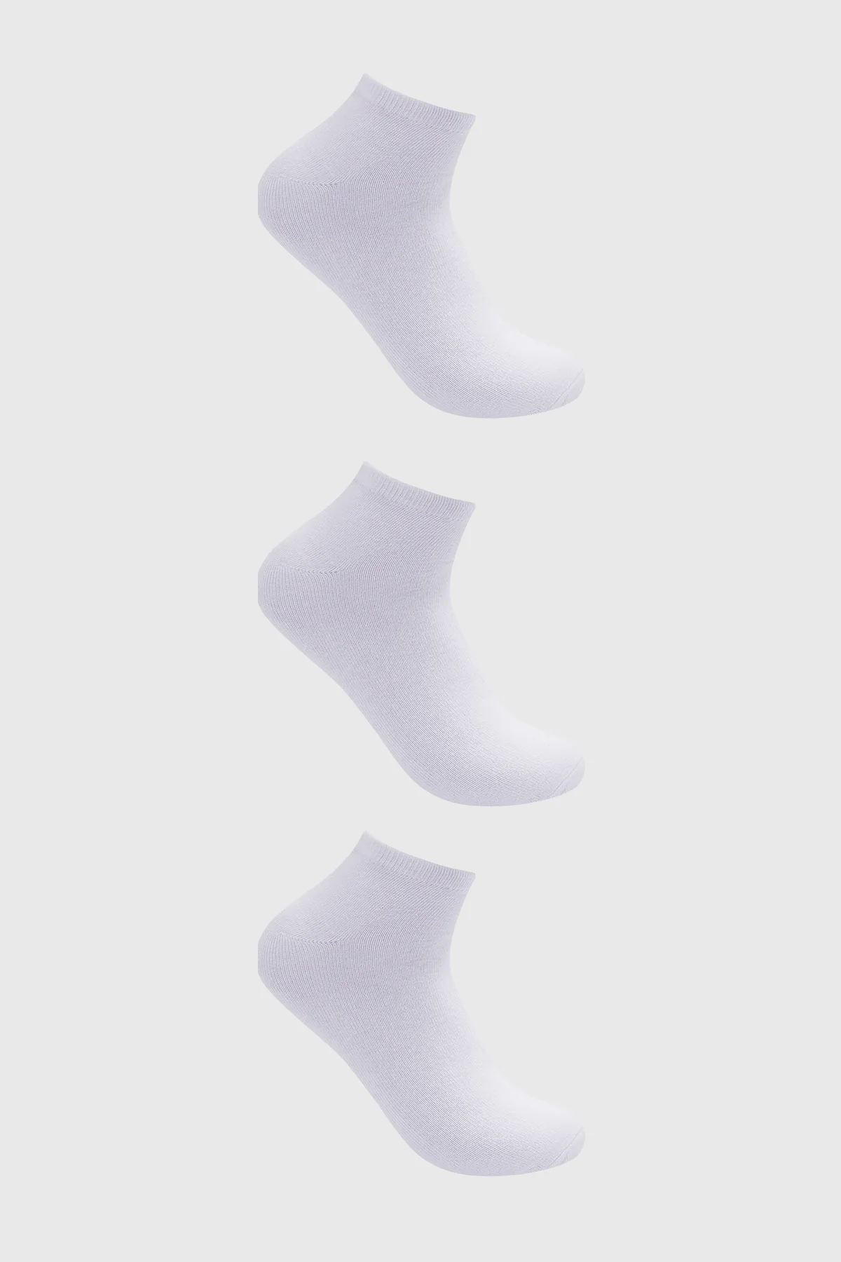 Calceta Deportiva Hombre Tripack Blanco