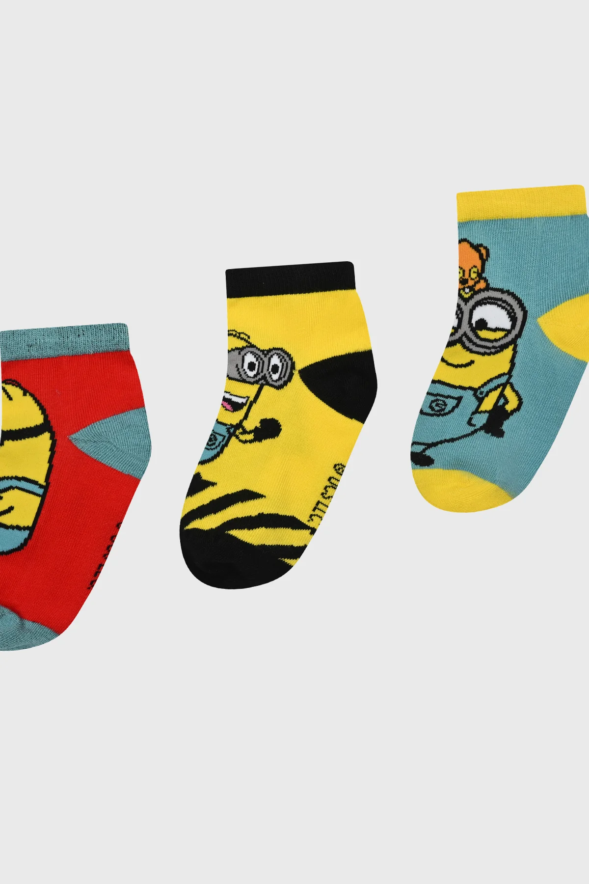Calceta Deportiva Niño Minions Rojo - Image 2