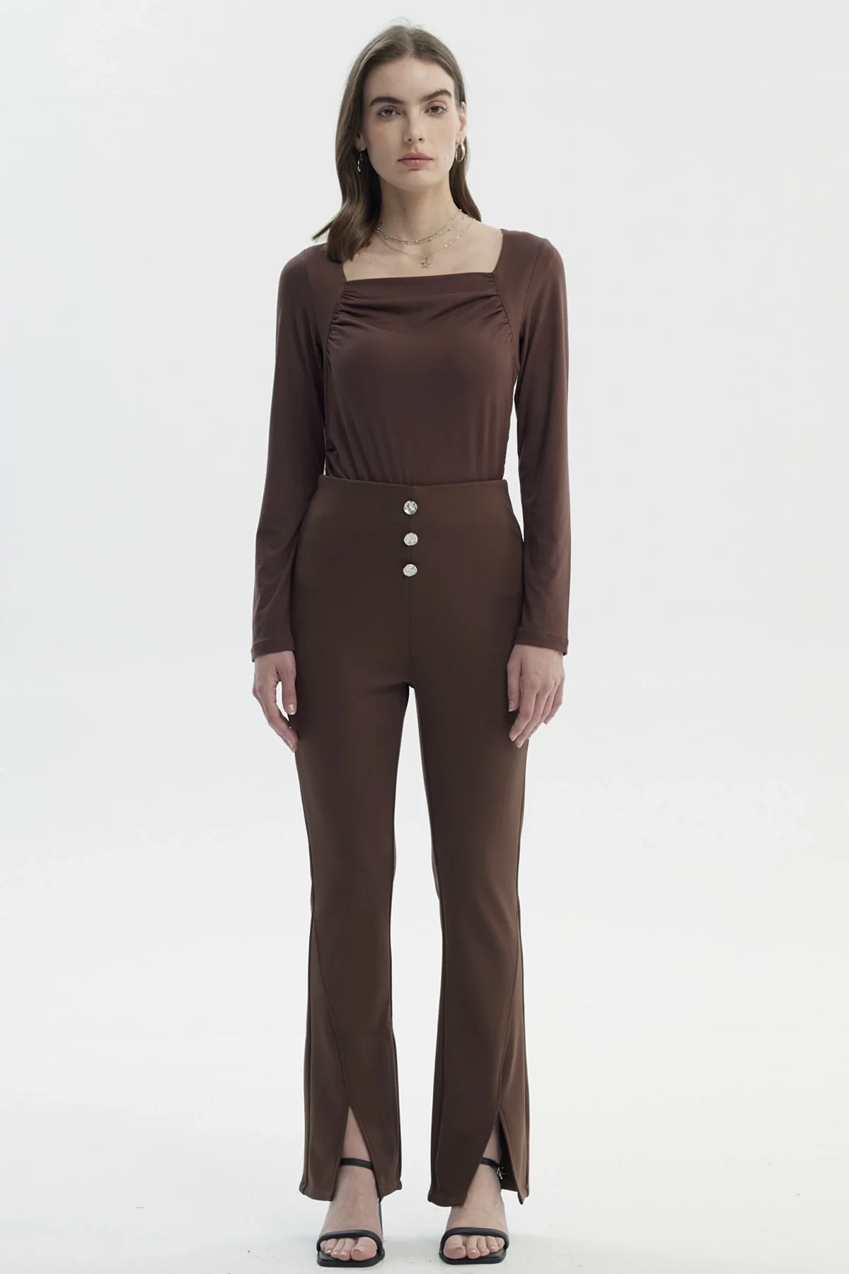 Calza Mujer Slim Café - Image 4