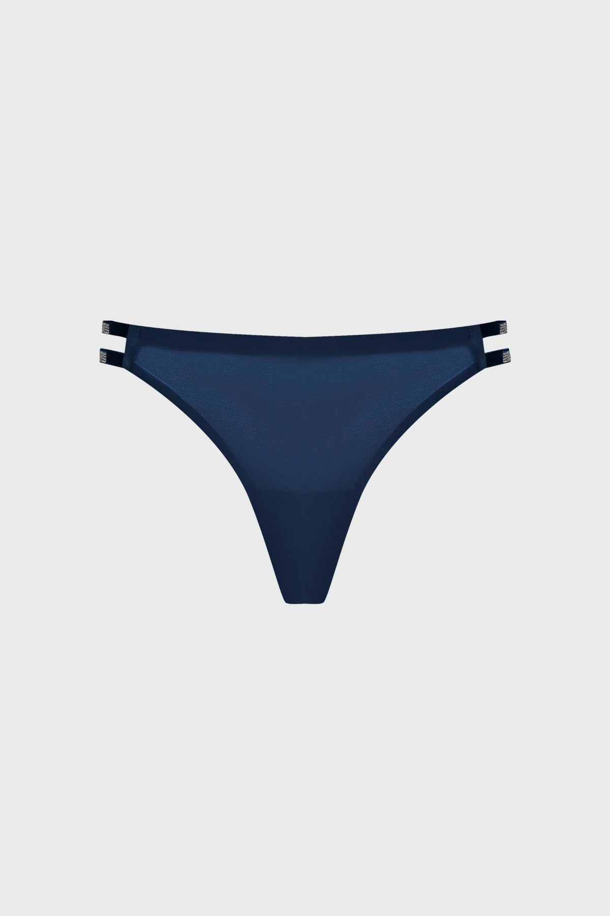 Calzón Mujer Colaless Detalle Strass Azul