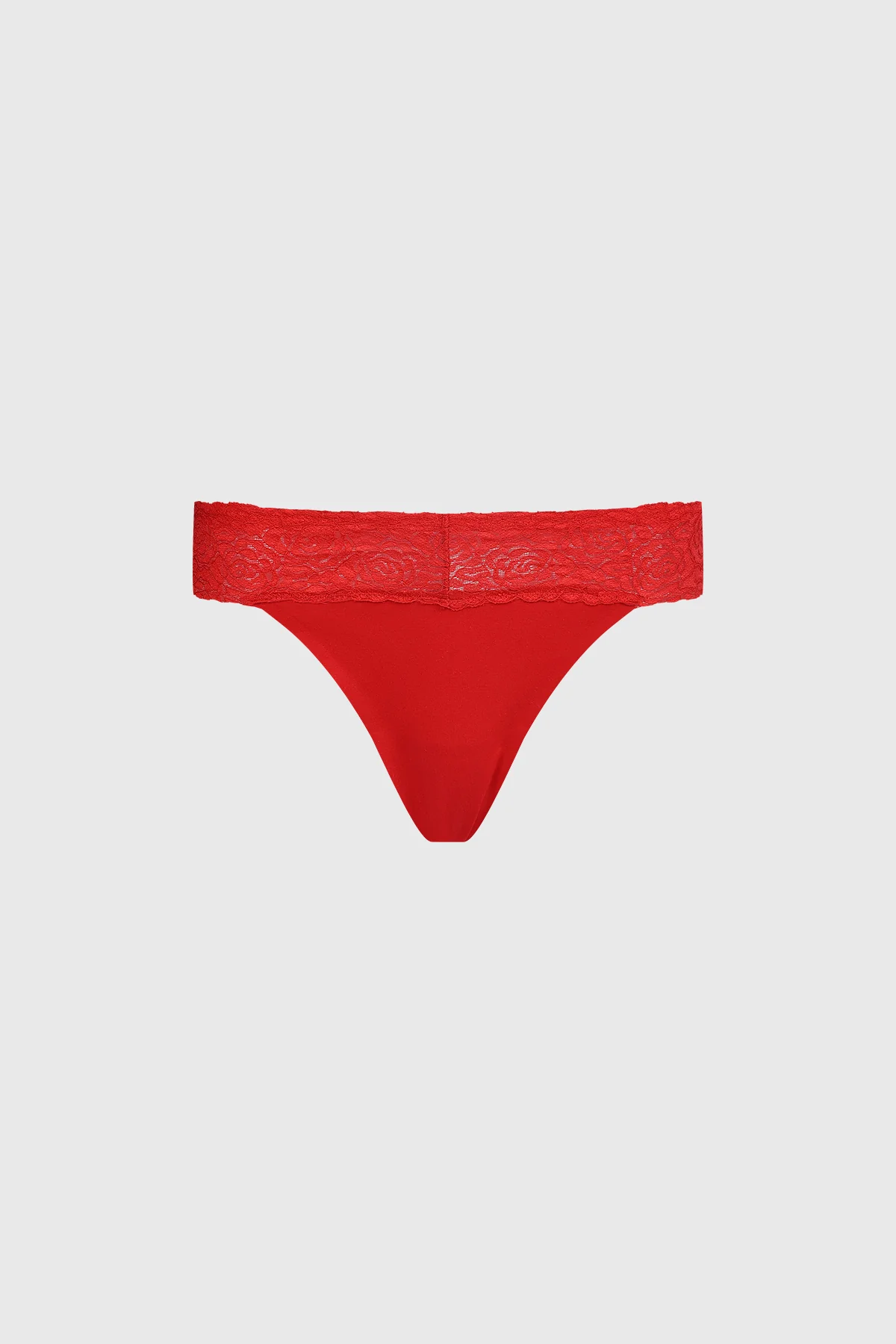 Calzón Mujer Colaless Encaje Rojo