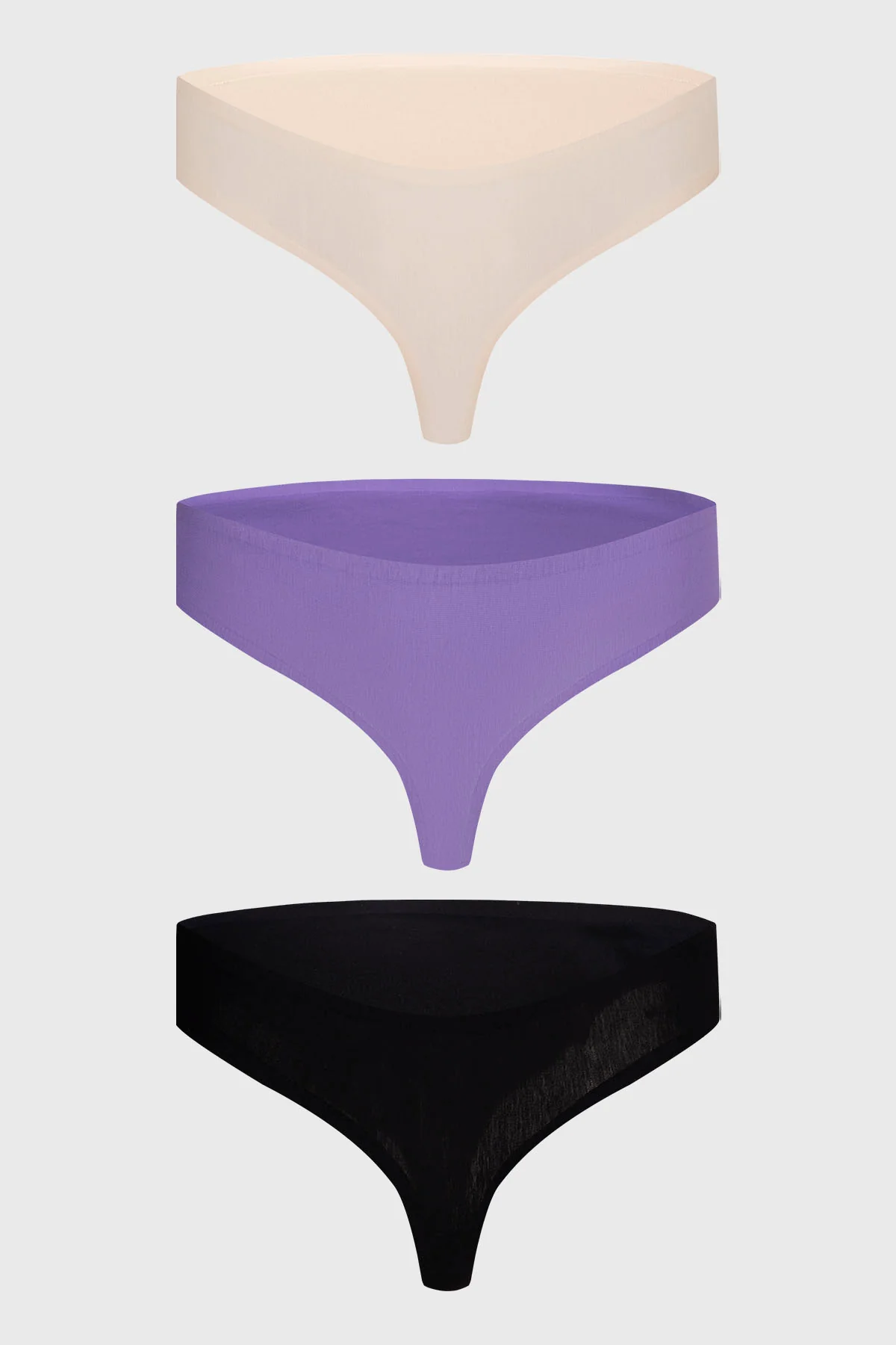 Calzón Mujer Colaless Tripack Liso Crudo
