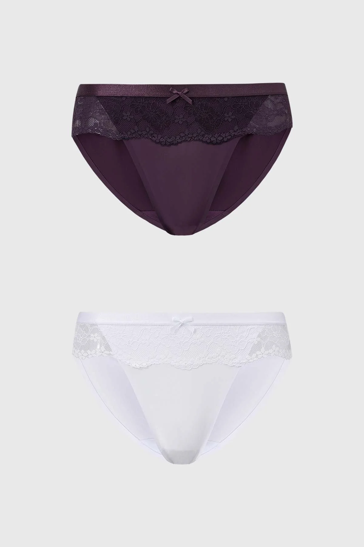 Calzón Mujer Pantaleta Detalle Encaje Café Oscuro
