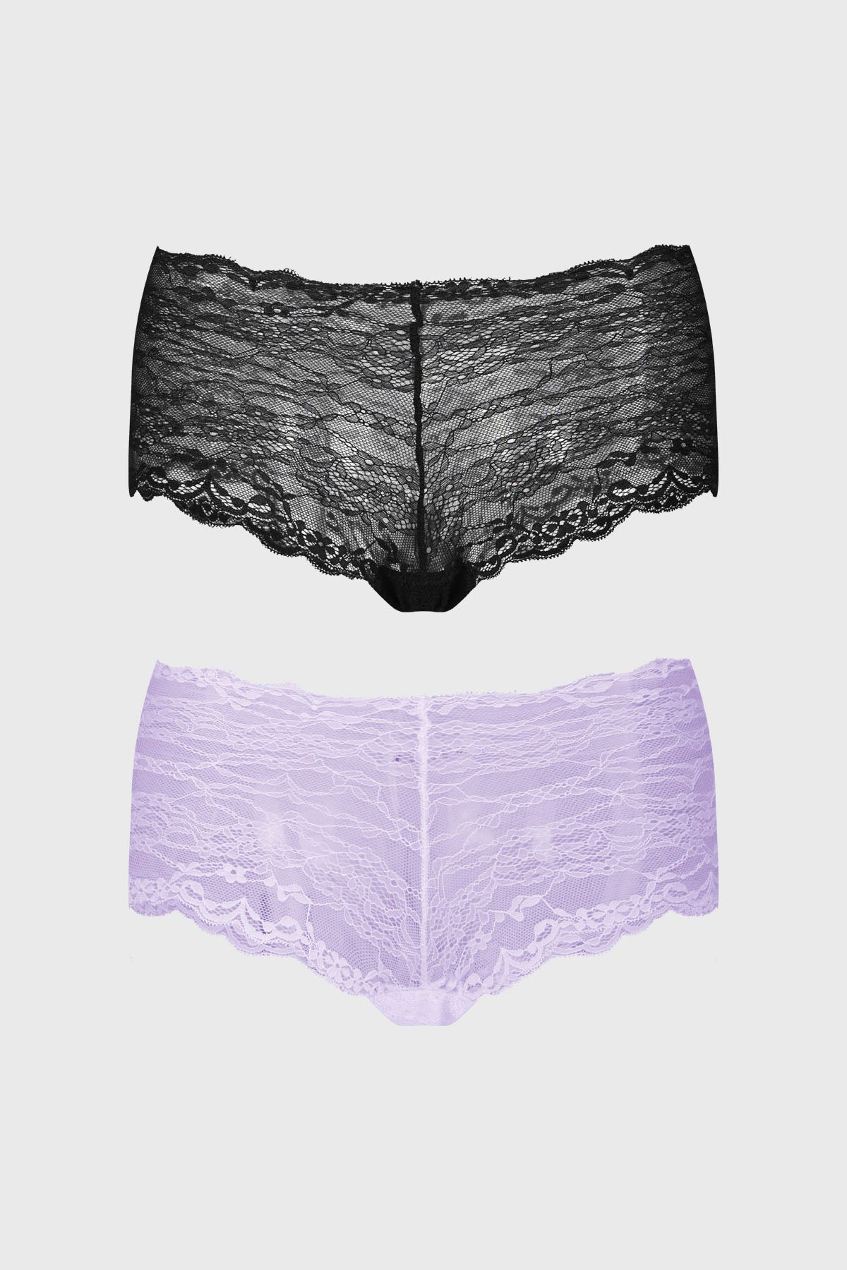 Calzón Mujer Pantaleta Full Encaje Lila