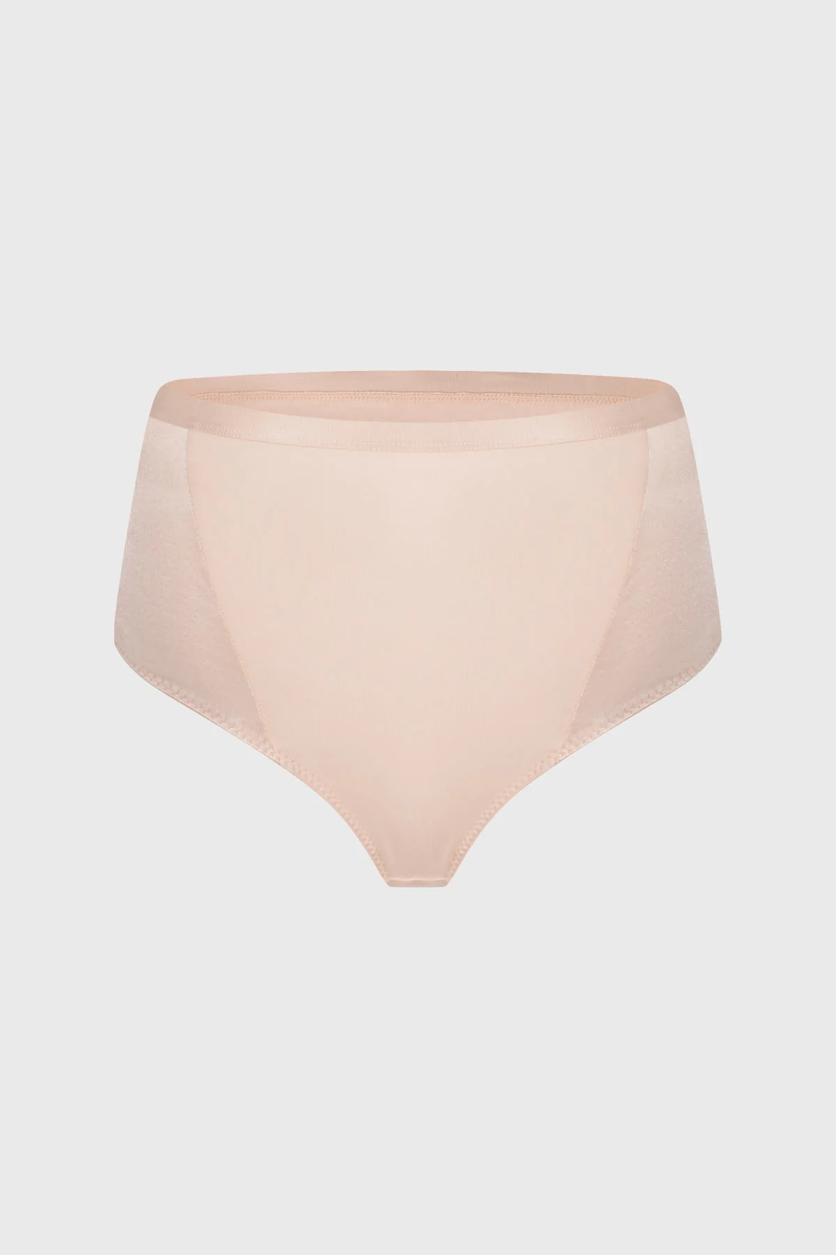 Calzón Mujer Tiro Alto Algodón Jersey Beige