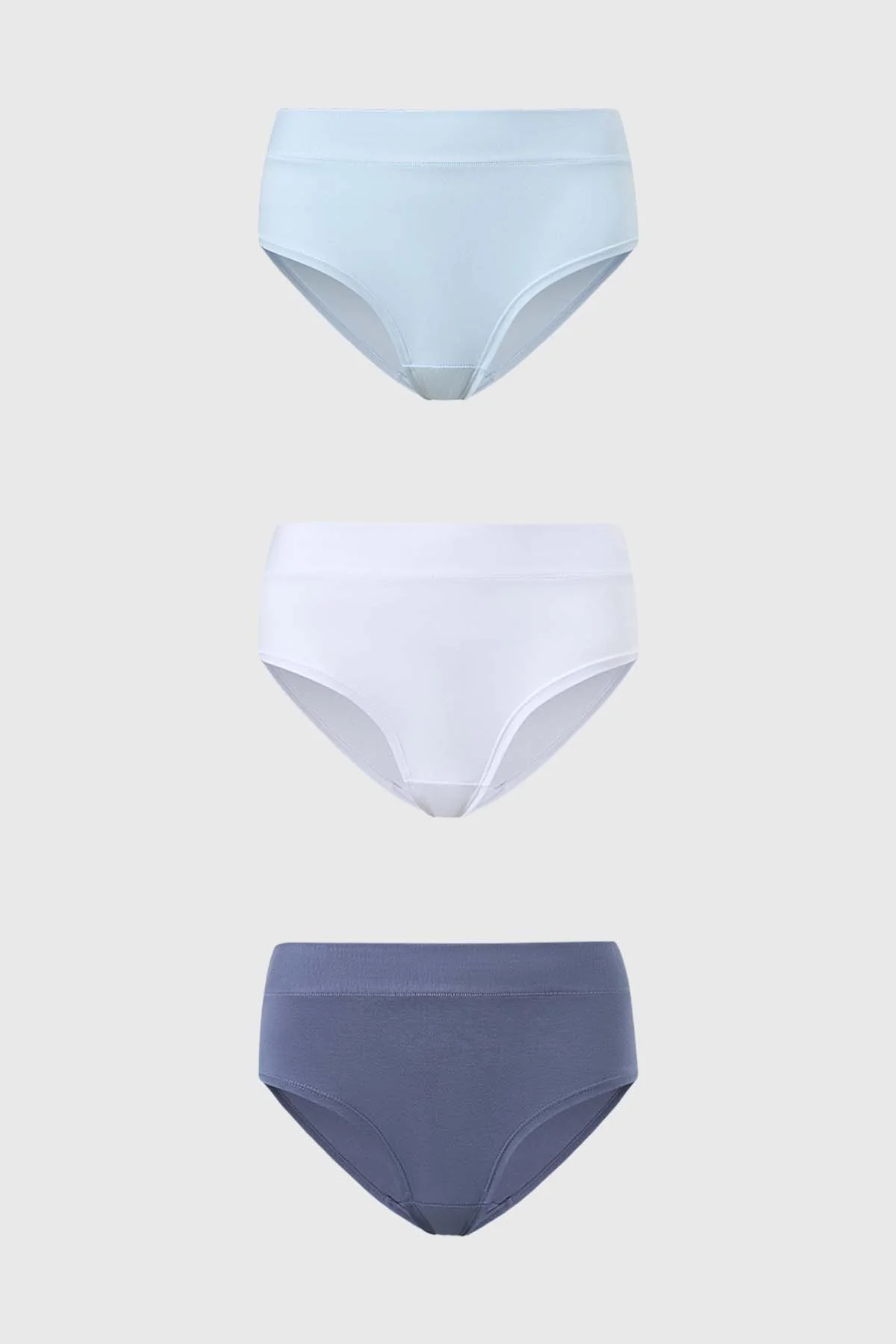 Calzón Mujer Tripack Bikini Azul Claro