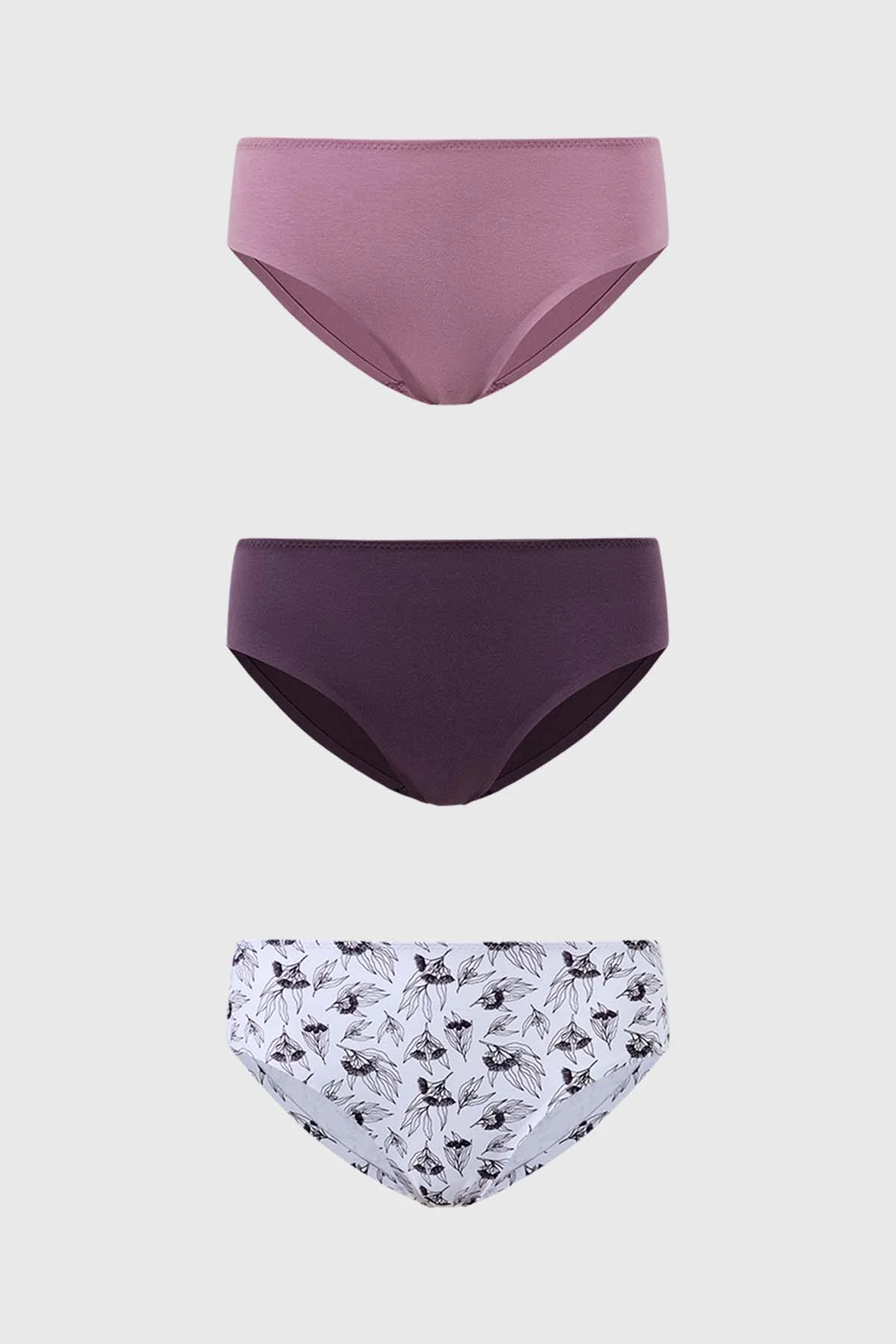 Calzón Mujer Tripack Pantaleta Algodón Rosa