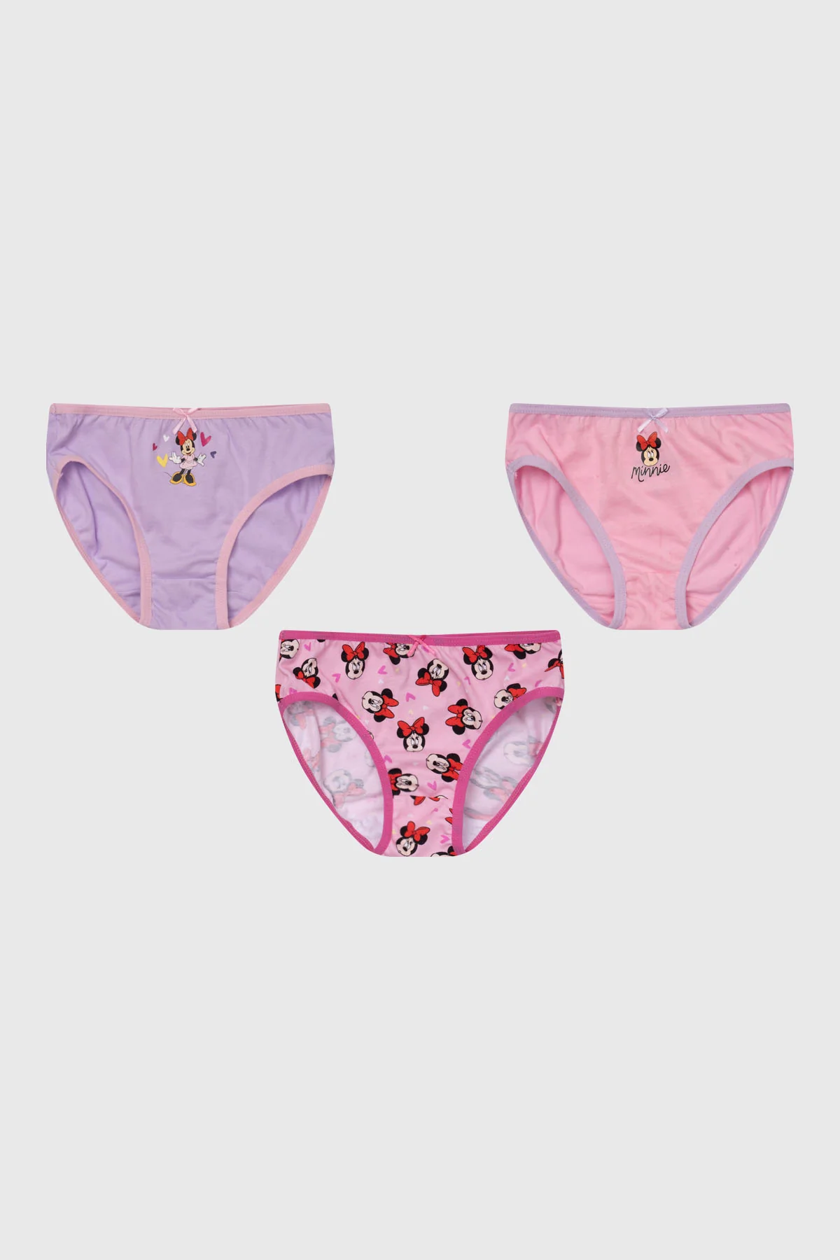Calzón Niña Tripack Minnie Rosado