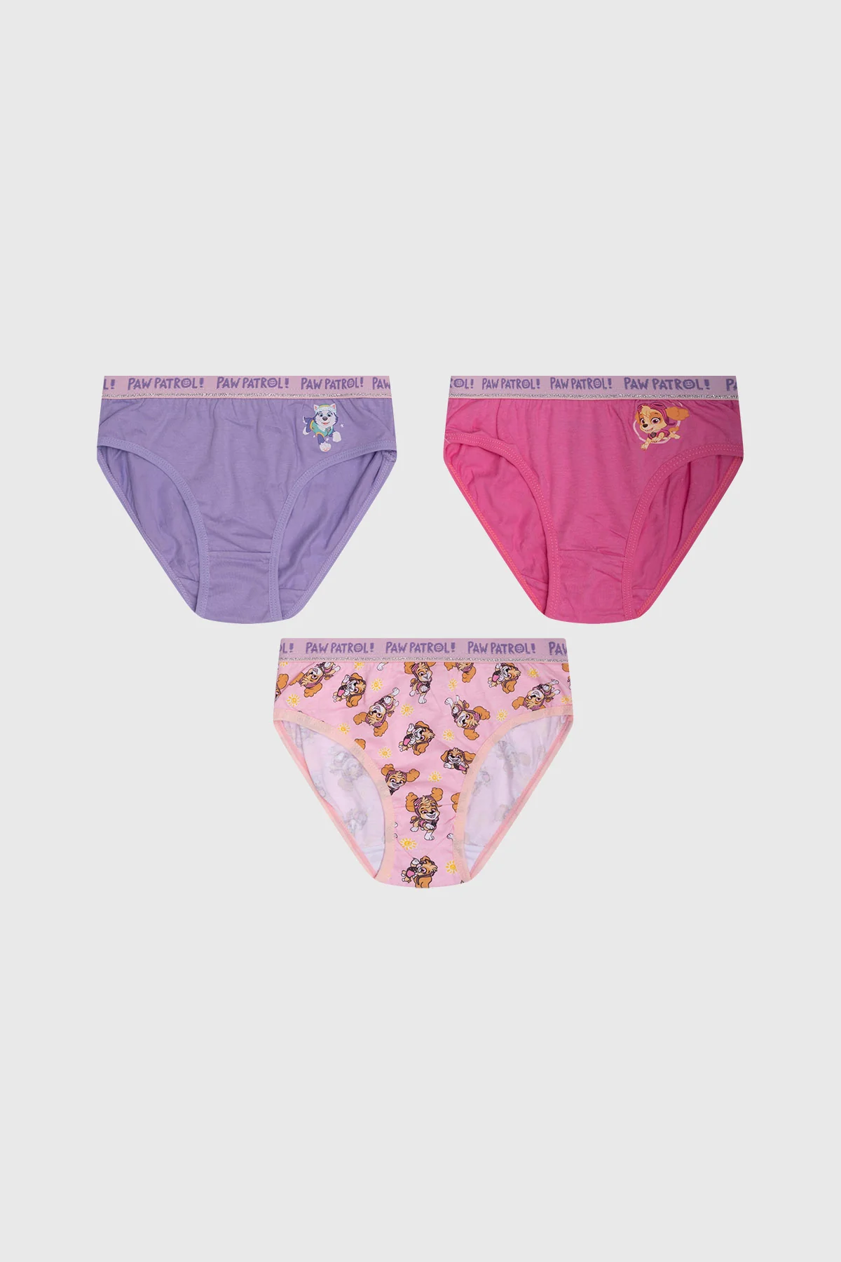 Calzón Niña Tripack Skye Fucsia