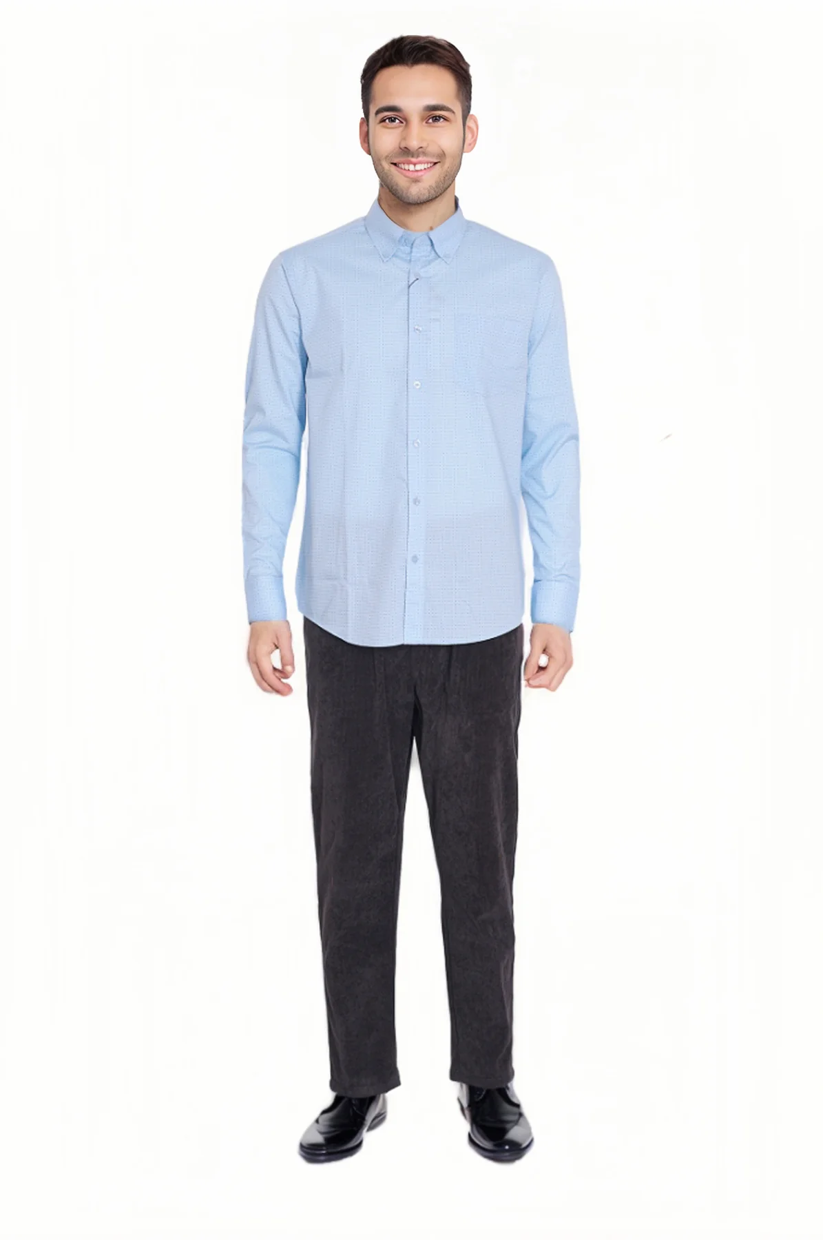 Camisa Hombre Fantasía Celeste - Image 3