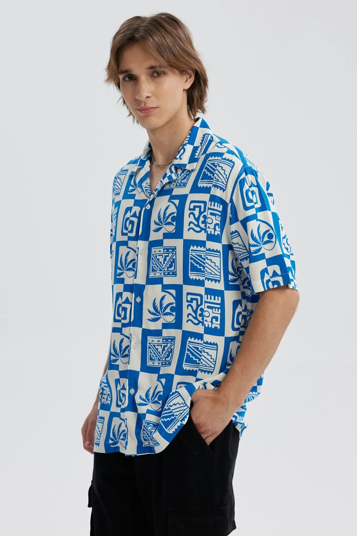 Camisa Hombre Full Rapport Celeste - Image 2