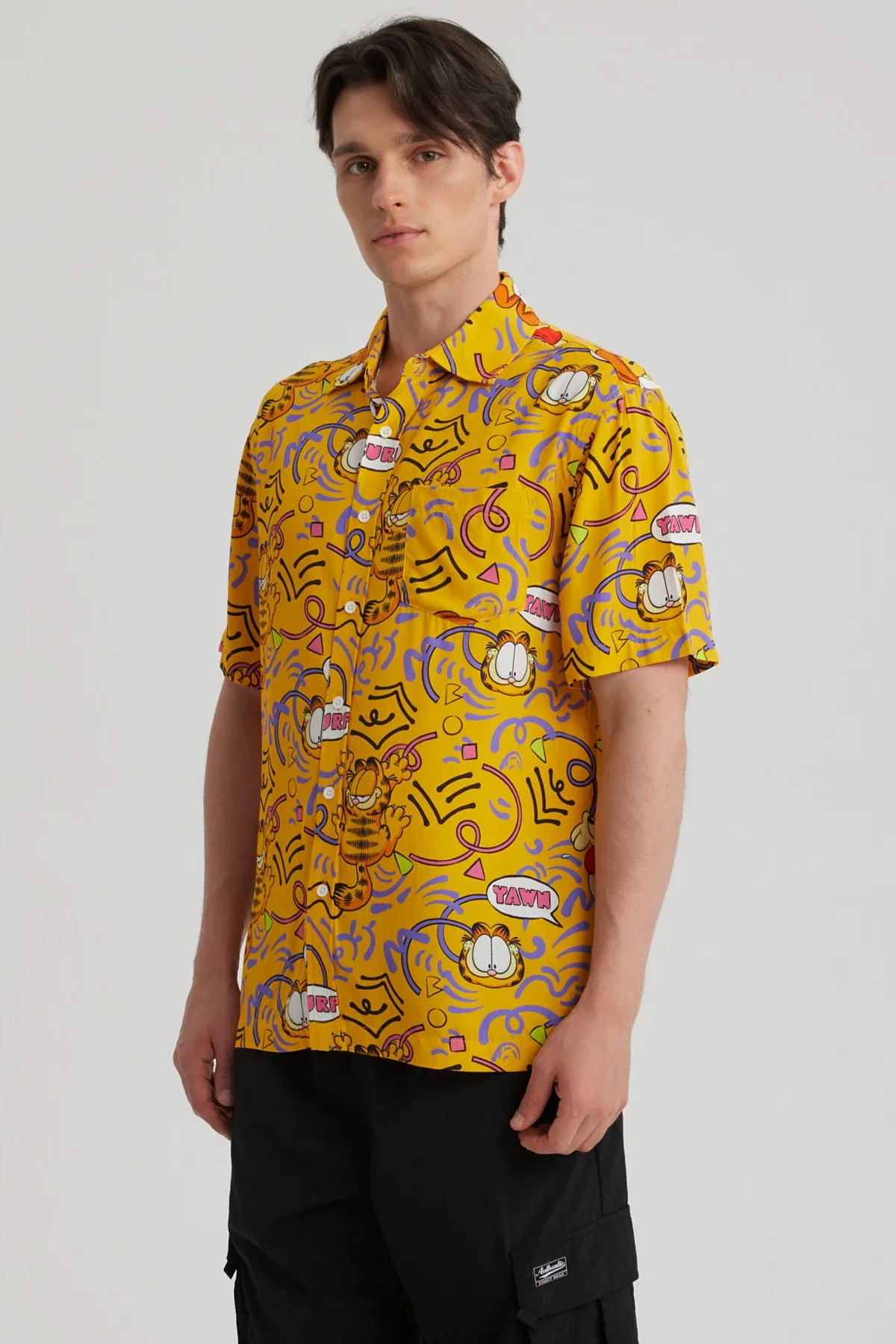 Camisa Hombre Garfield Naranjo - Image 2