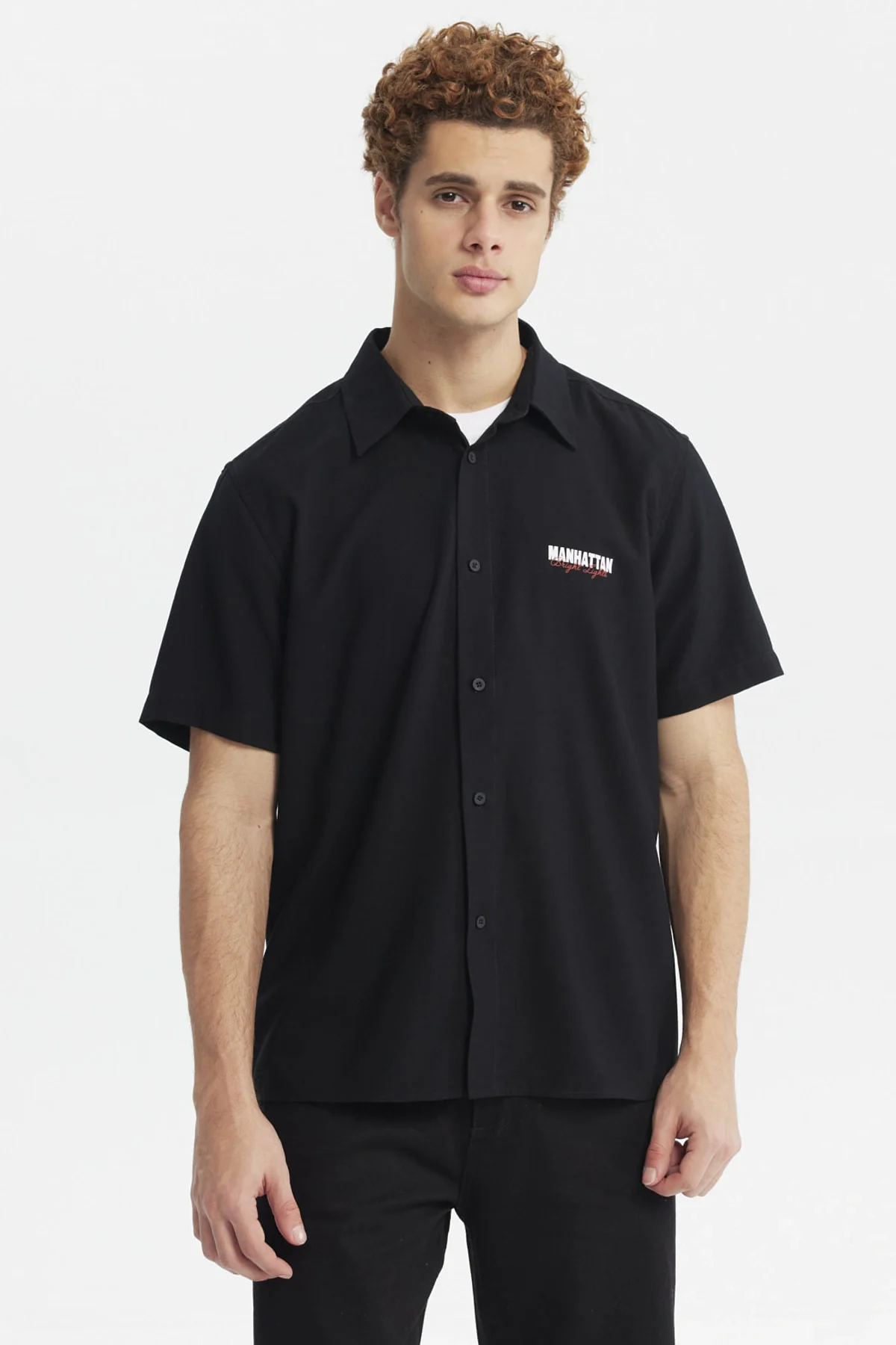 Camisa Hombre Oversize City Negro