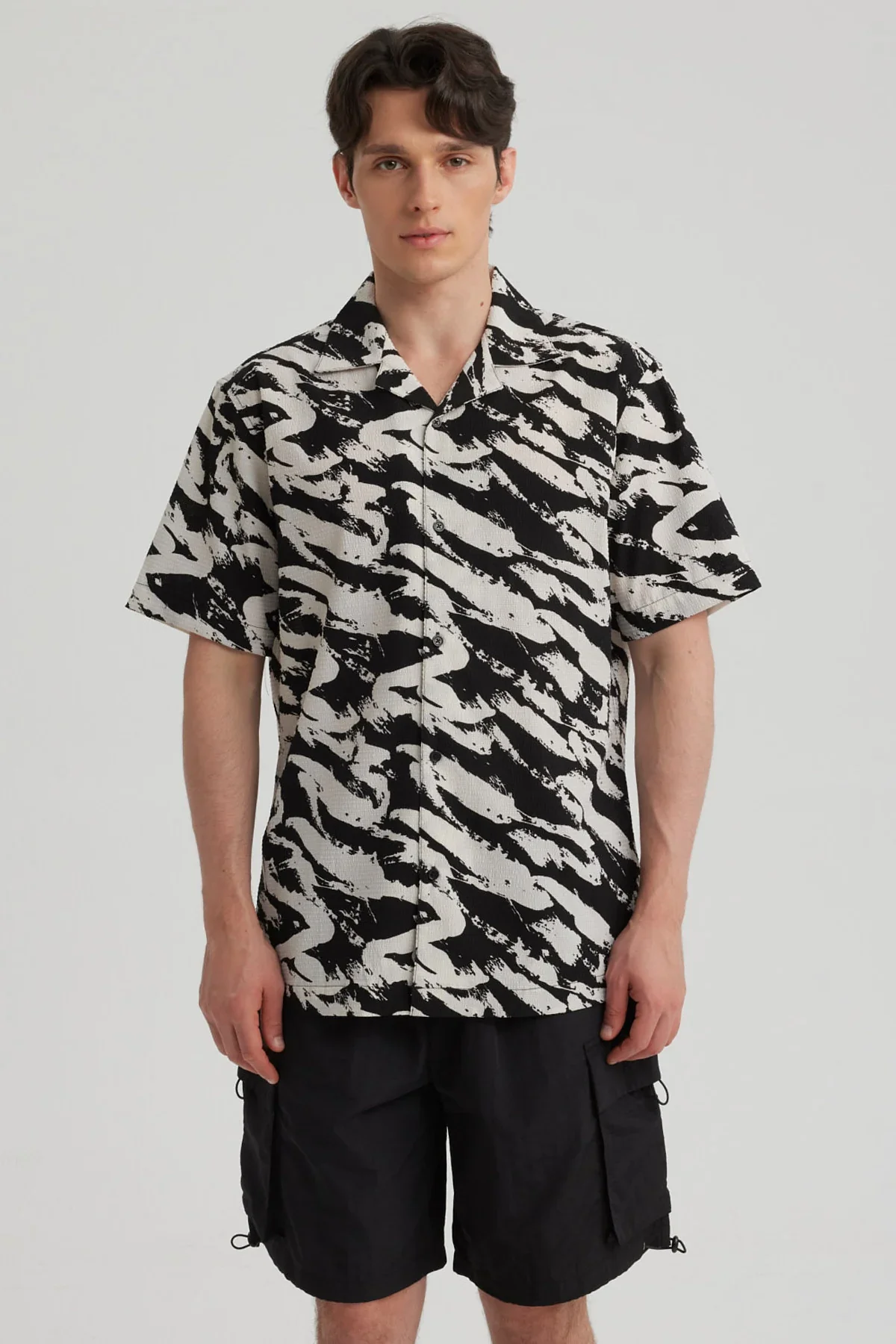 Camisa Hombre Rapport Negro