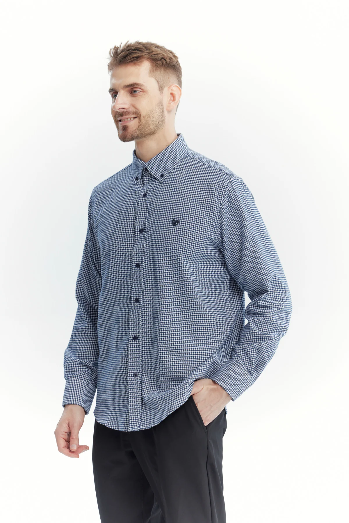Camisa Hombre Slim Azul Marino - Image 2