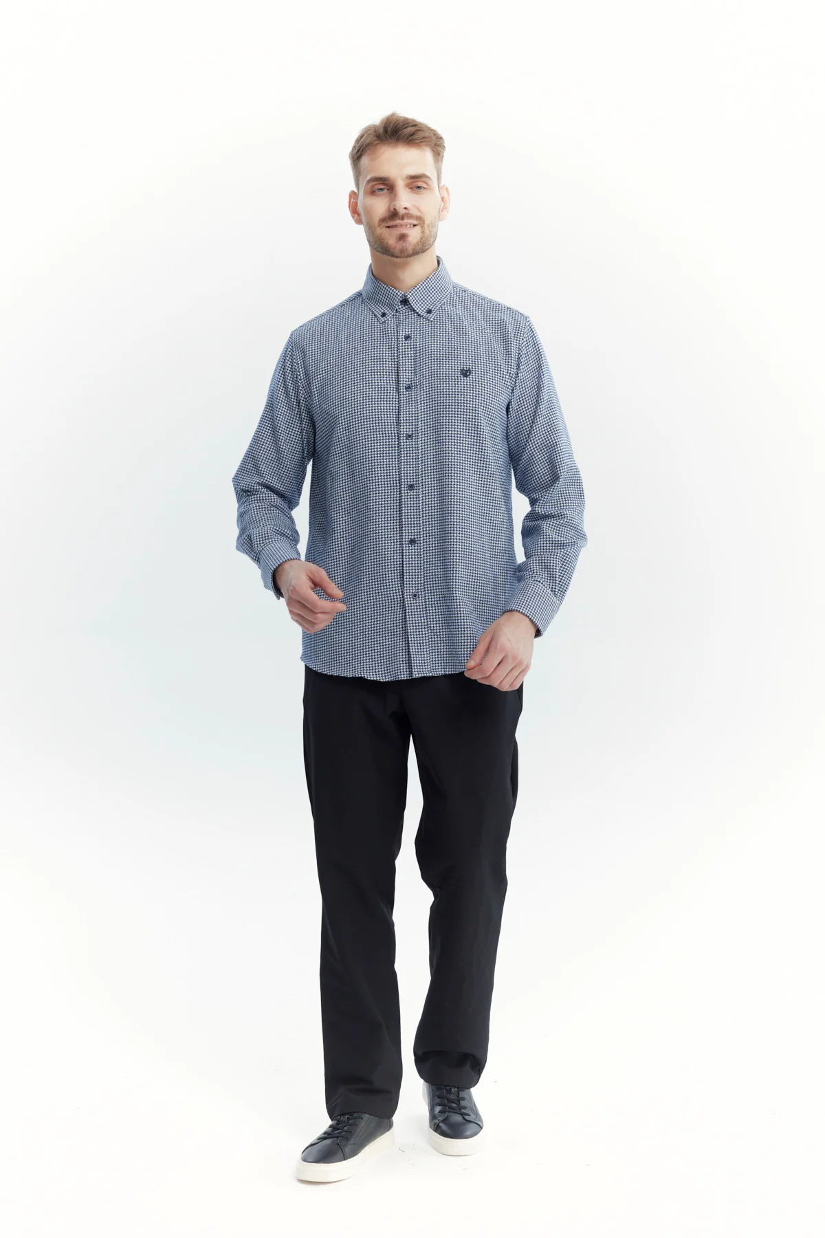 Camisa Hombre Slim Azul Marino - Image 4