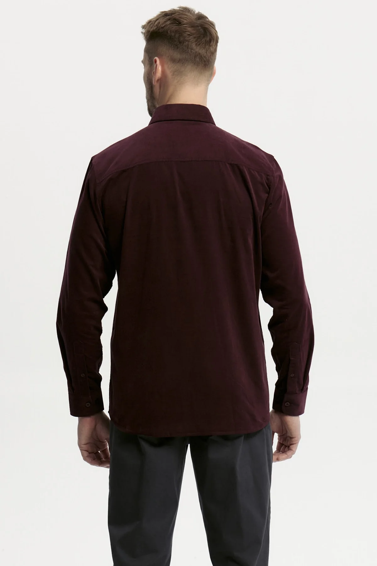 Camisa Hombre Slim Burdeo - Image 3