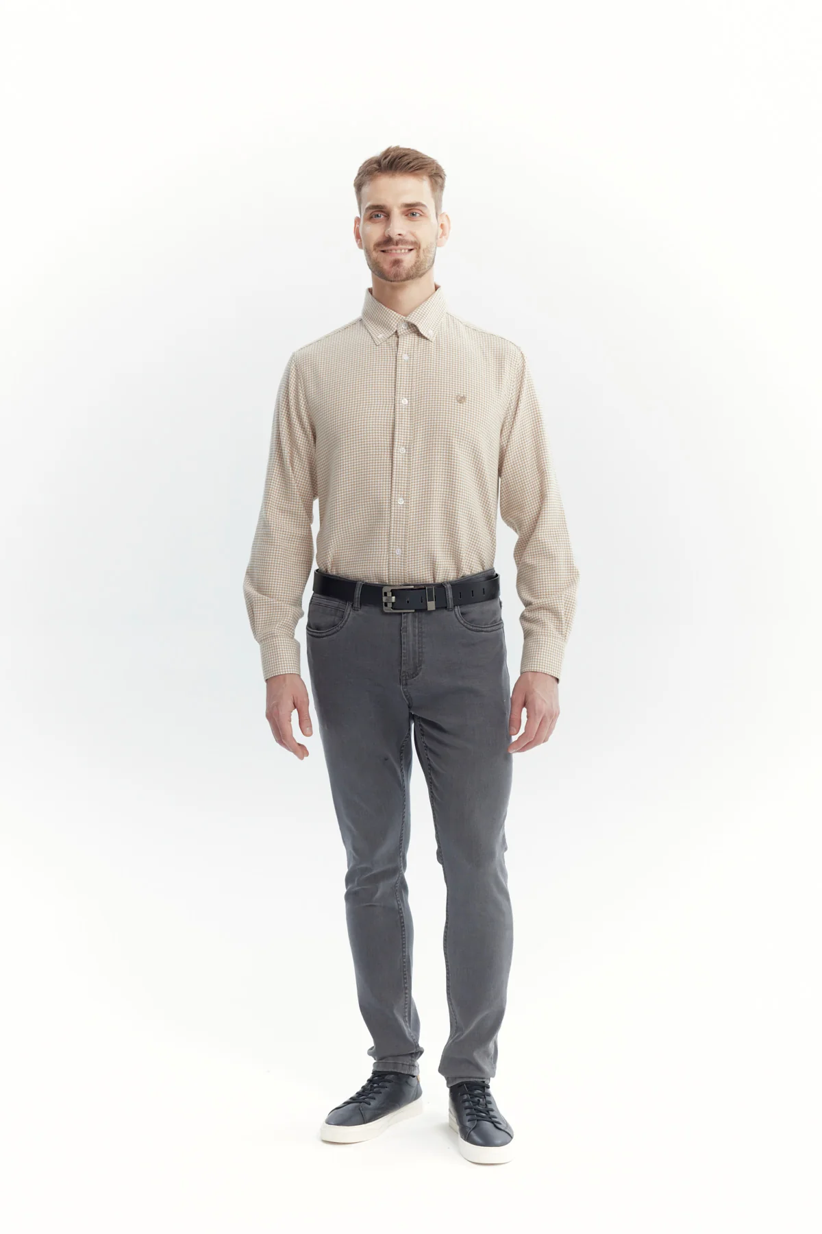 Camisa Hombre Slim Camel - Image 4