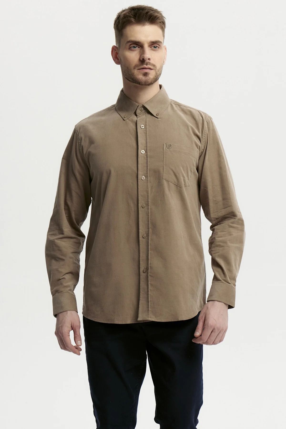 Camisa Hombre Slim Kaki