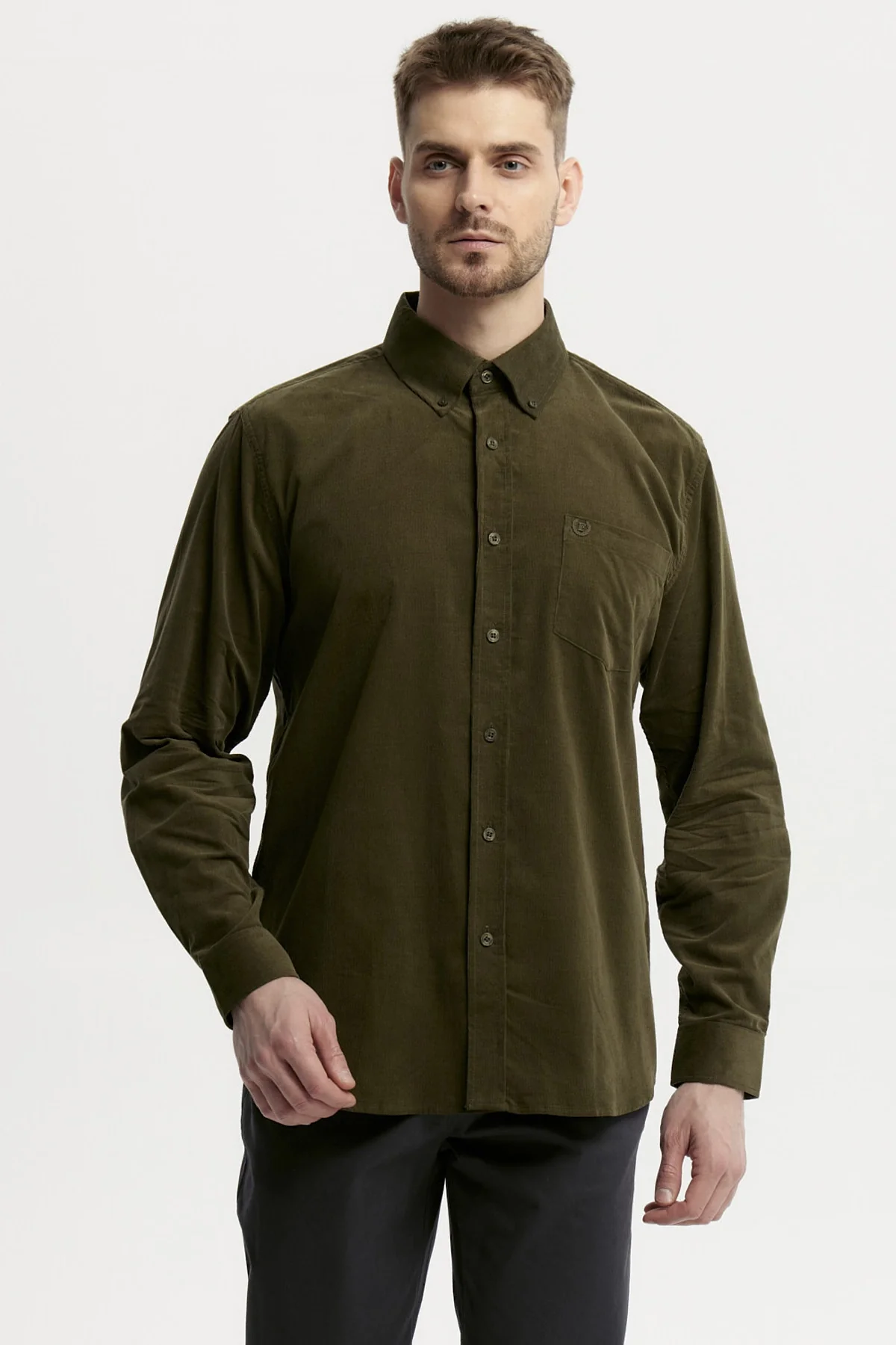 Camisa Hombre Slim Verde
