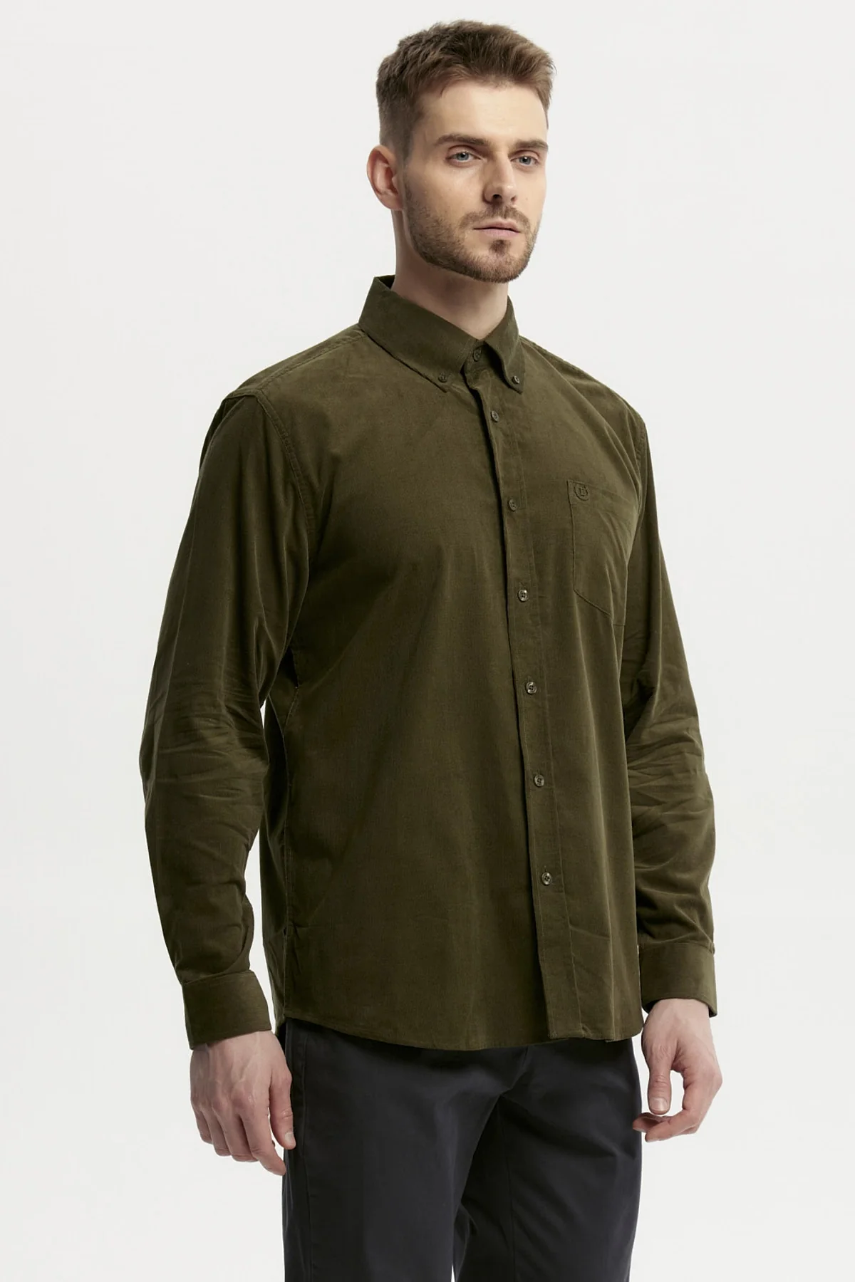 Camisa Hombre Slim Verde - Image 2