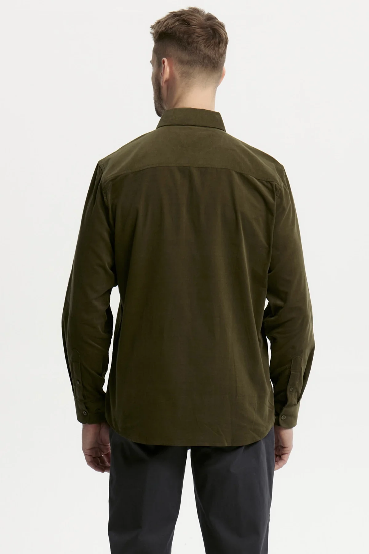 Camisa Hombre Slim Verde - Image 3