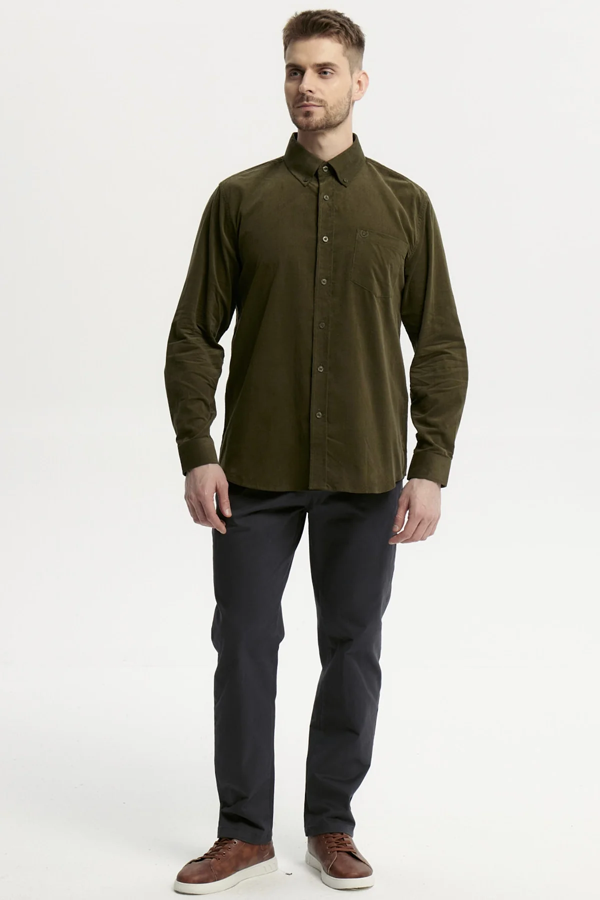 Camisa Hombre Slim Verde - Image 4