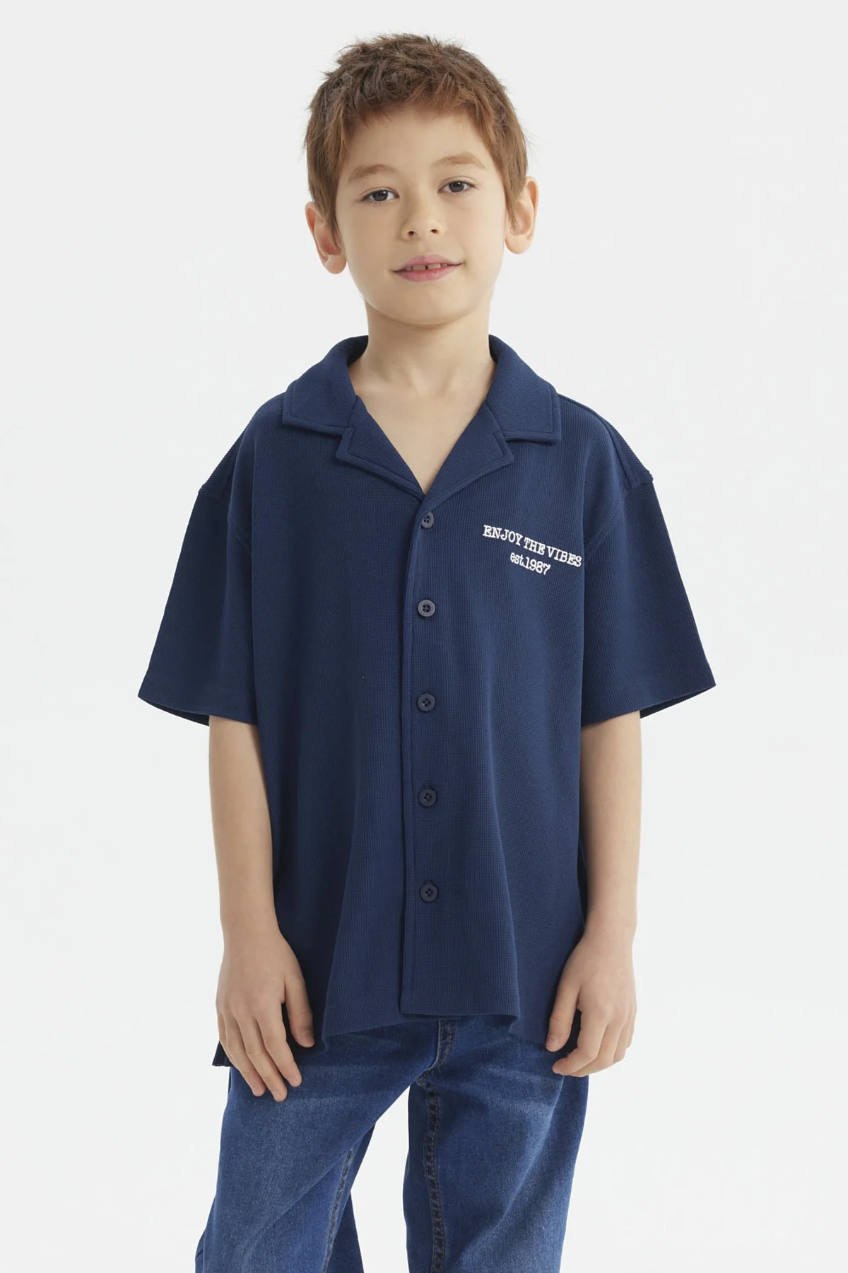 Camisa Niño Teen Azul
