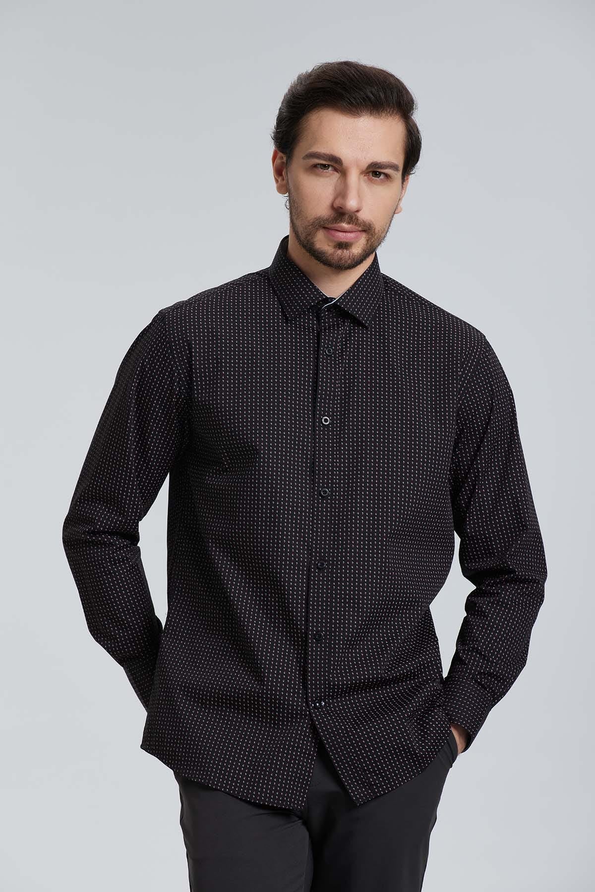 Camisa Premium Negro / Rojo