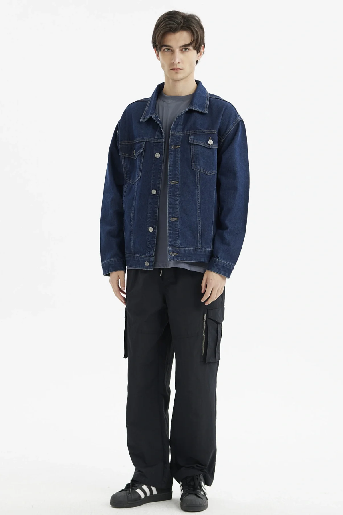 Chaqueta Hombre Clásica Azul - Image 4
