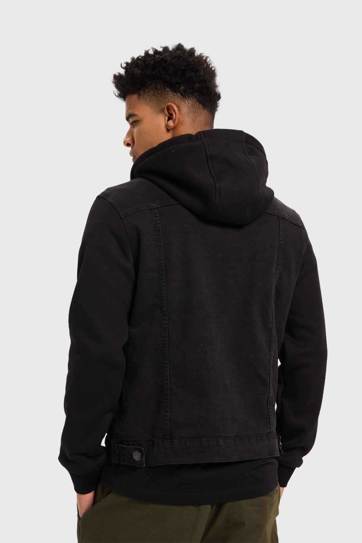 Chaqueta Hombre Con Gorro Negro - Image 3