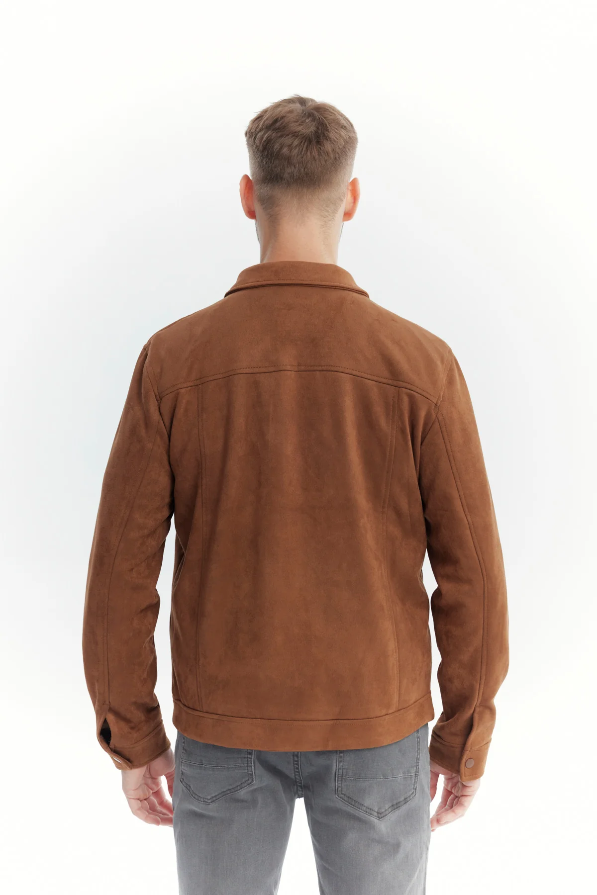 Chaqueta Hombre Slim Café - Image 3