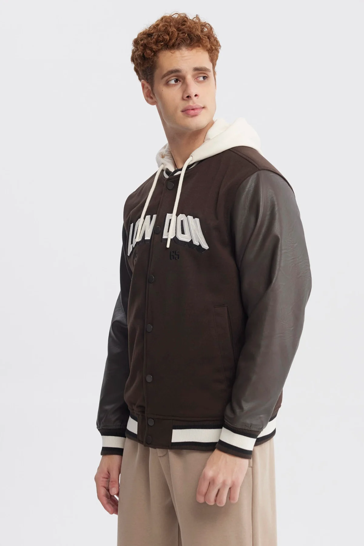 Chaqueta Hombre Slim Juvenil Chocolate - Image 2