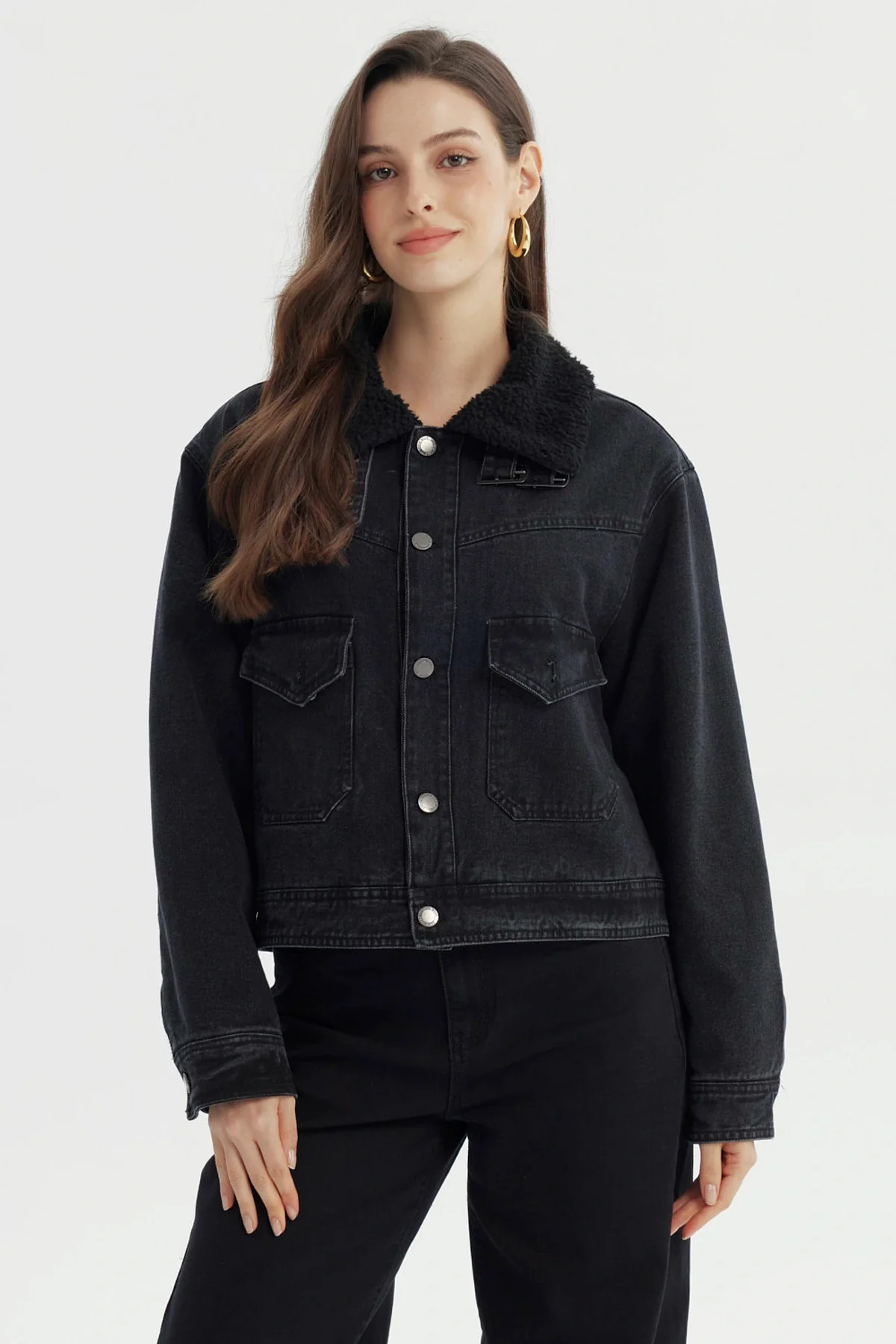 Chaqueta Mujer Clásica Negro