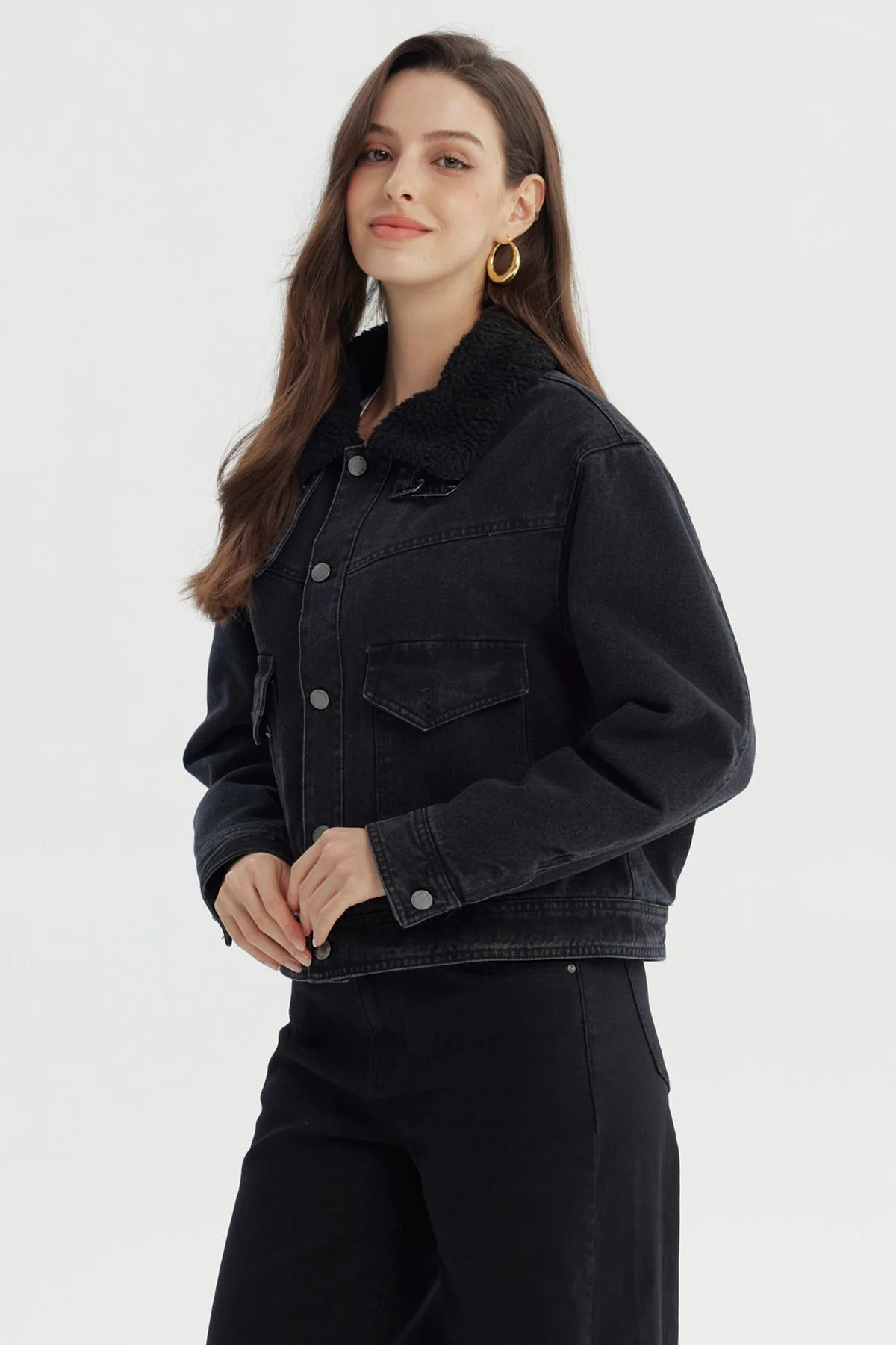 Chaqueta Mujer Clásica Negro - Image 2