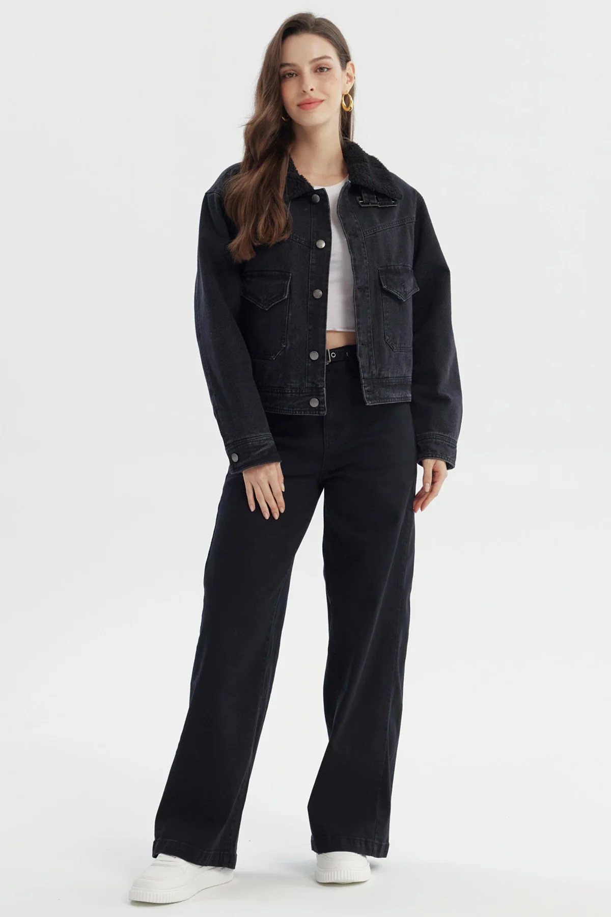 Chaqueta Mujer Clásica Negro - Image 4
