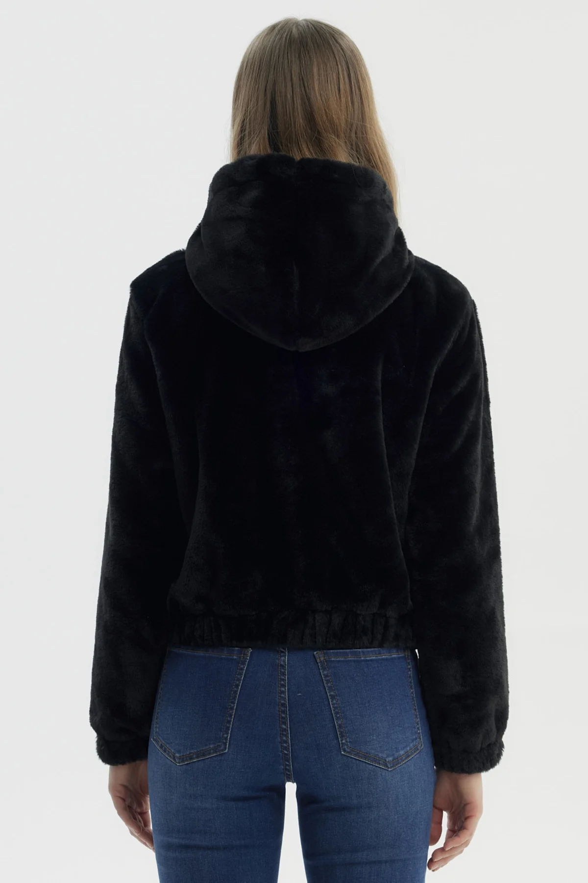 Chaqueta Mujer Polar Suave Negro - Image 3