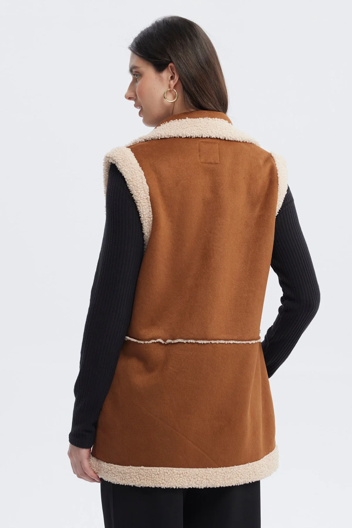 Chaqueta Mujer Slim Camel - Image 3