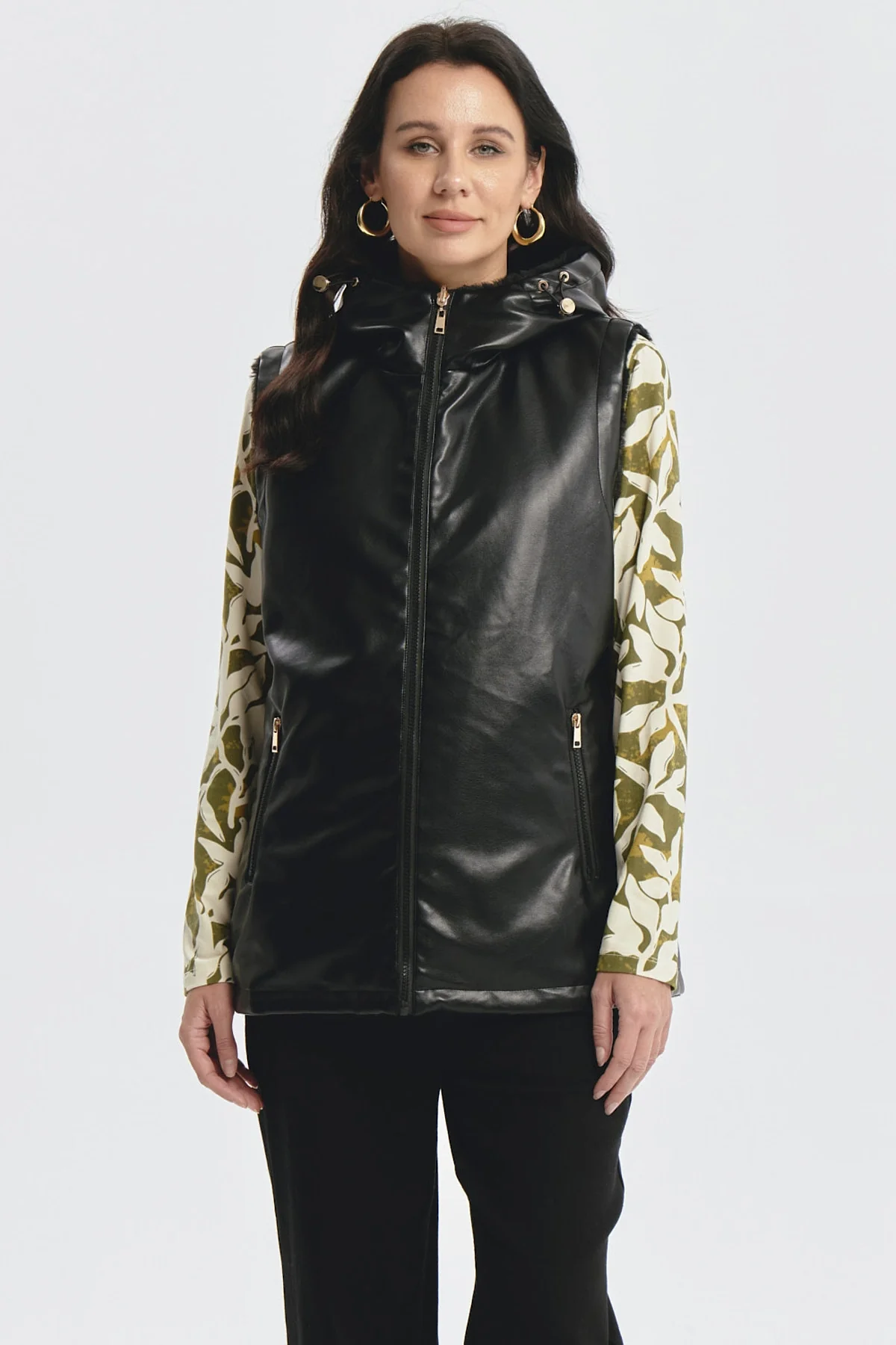 Chaqueta Mujer Slim Reversible Negro