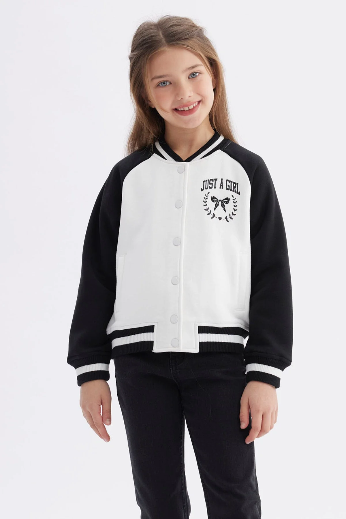 Chaqueta Niña Bomber Negro