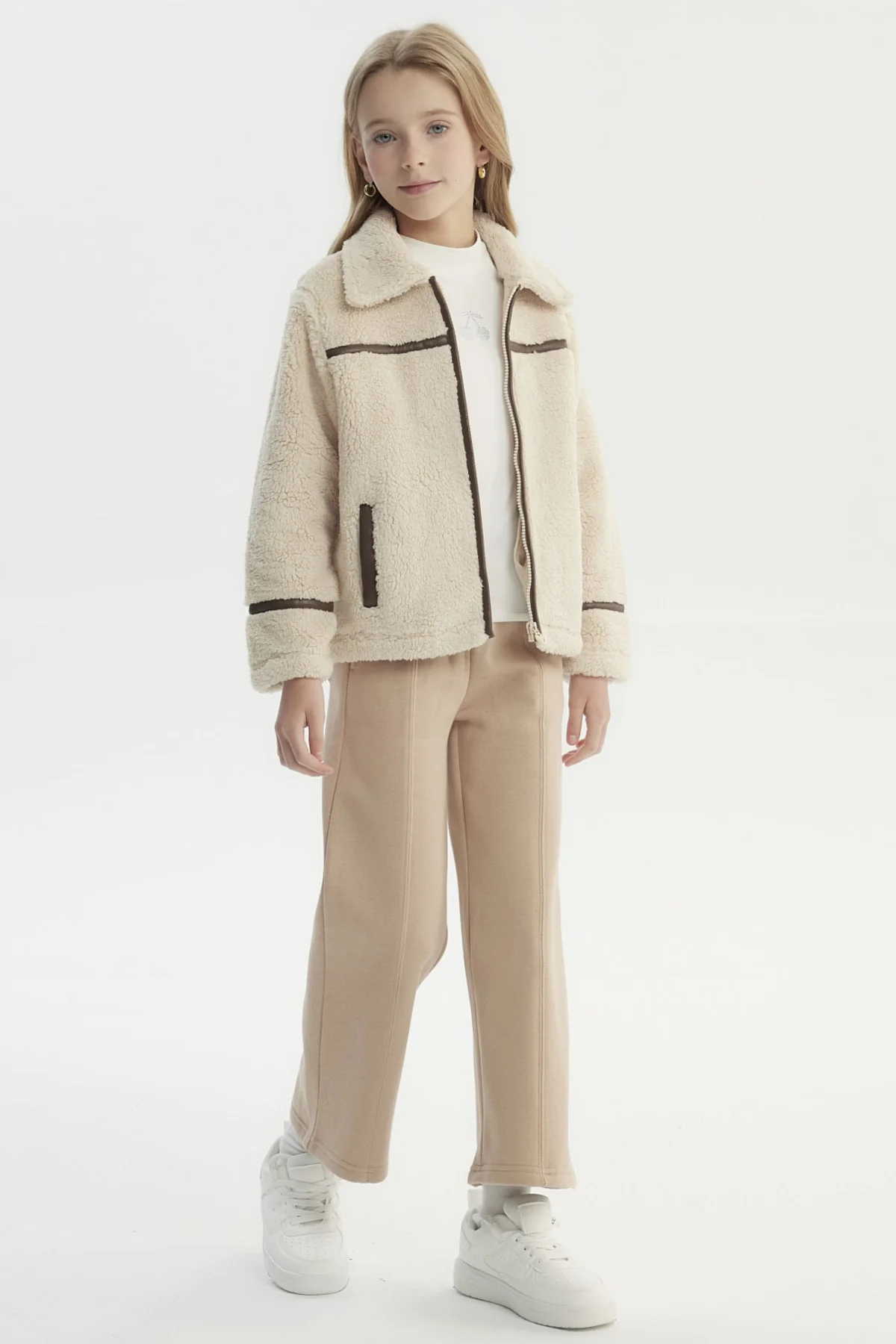 Chaqueta Niña Slim Beige - Image 4