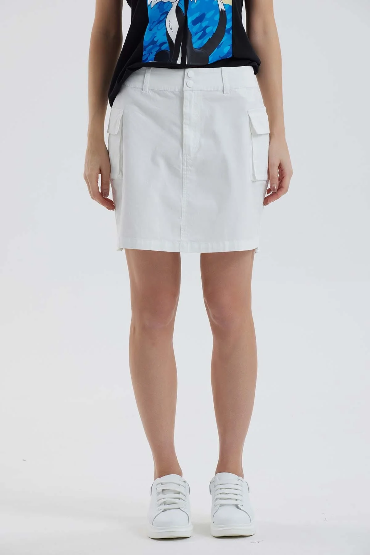 Falda Mujer Cargo Crudo